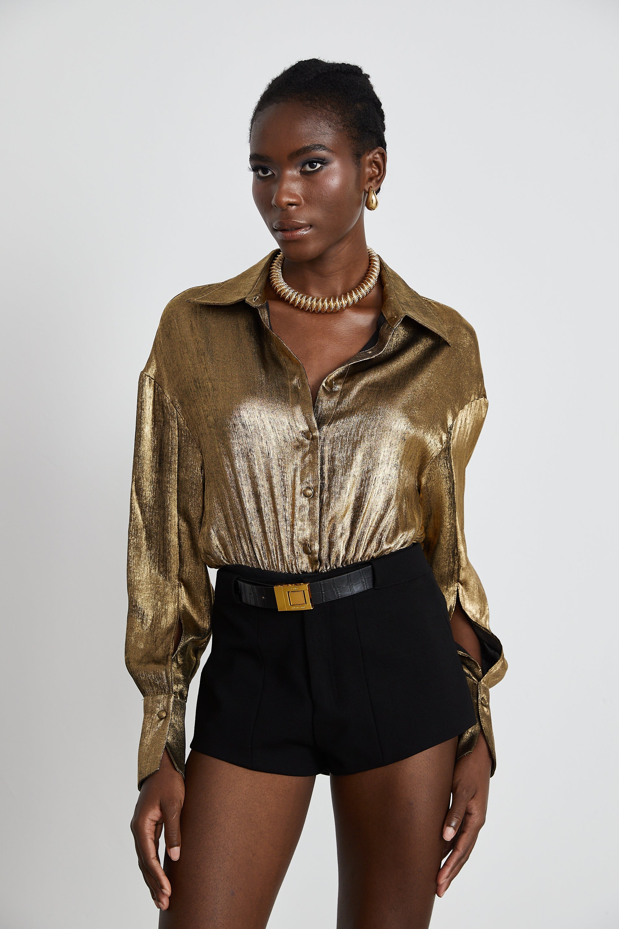 Joan shirt-style bodysuit