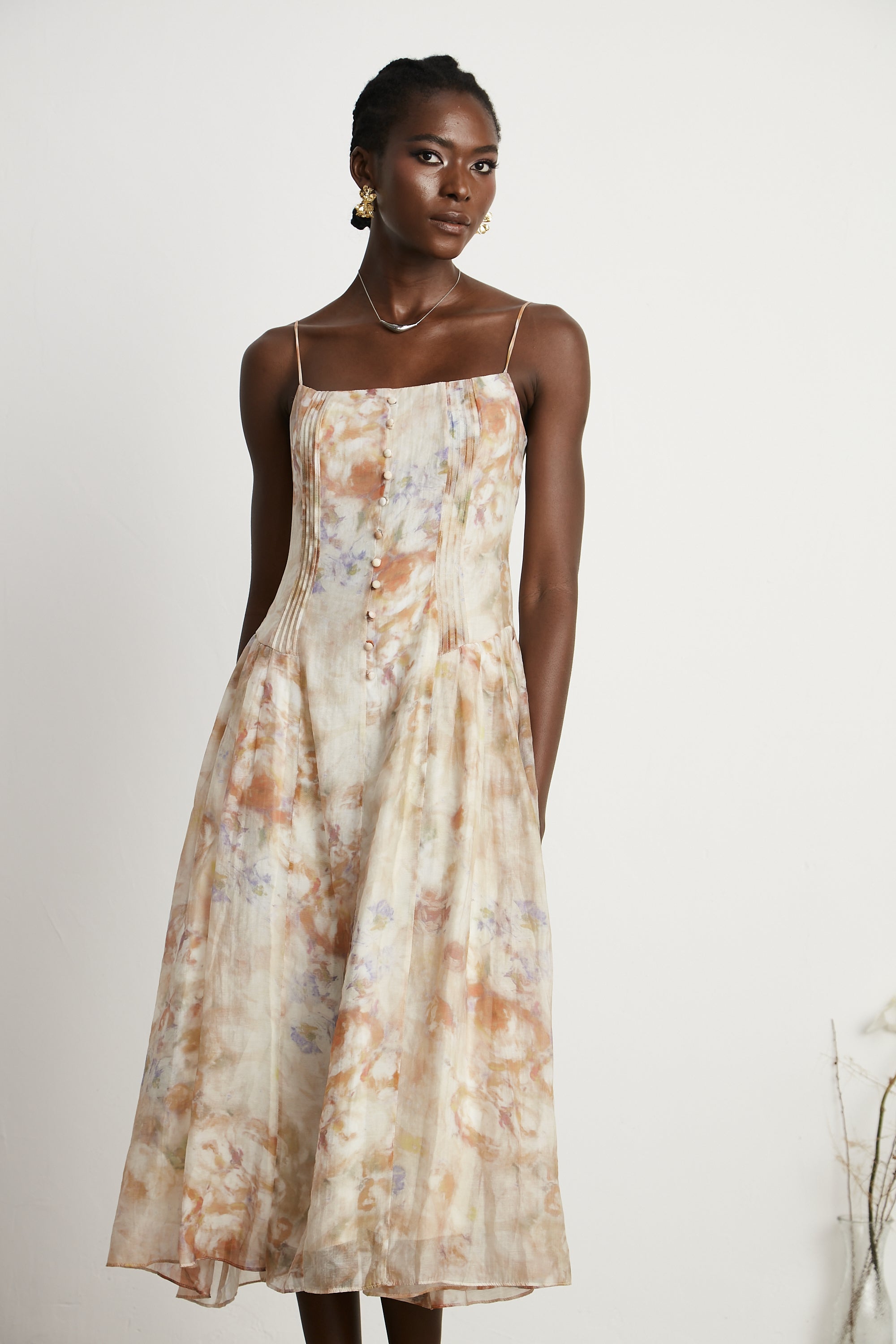 Lucena floral-print midi dress