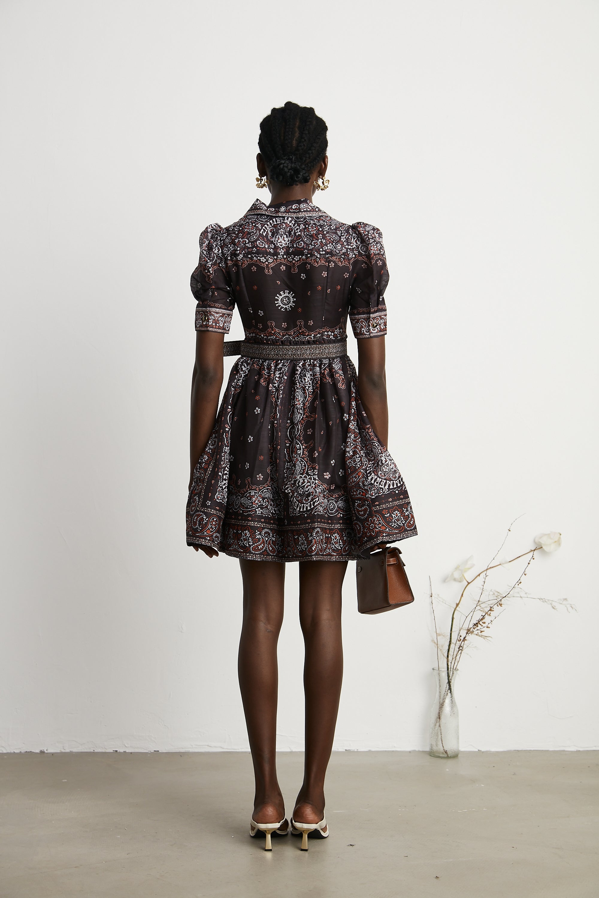 Charlotte pattern-printed mini dress