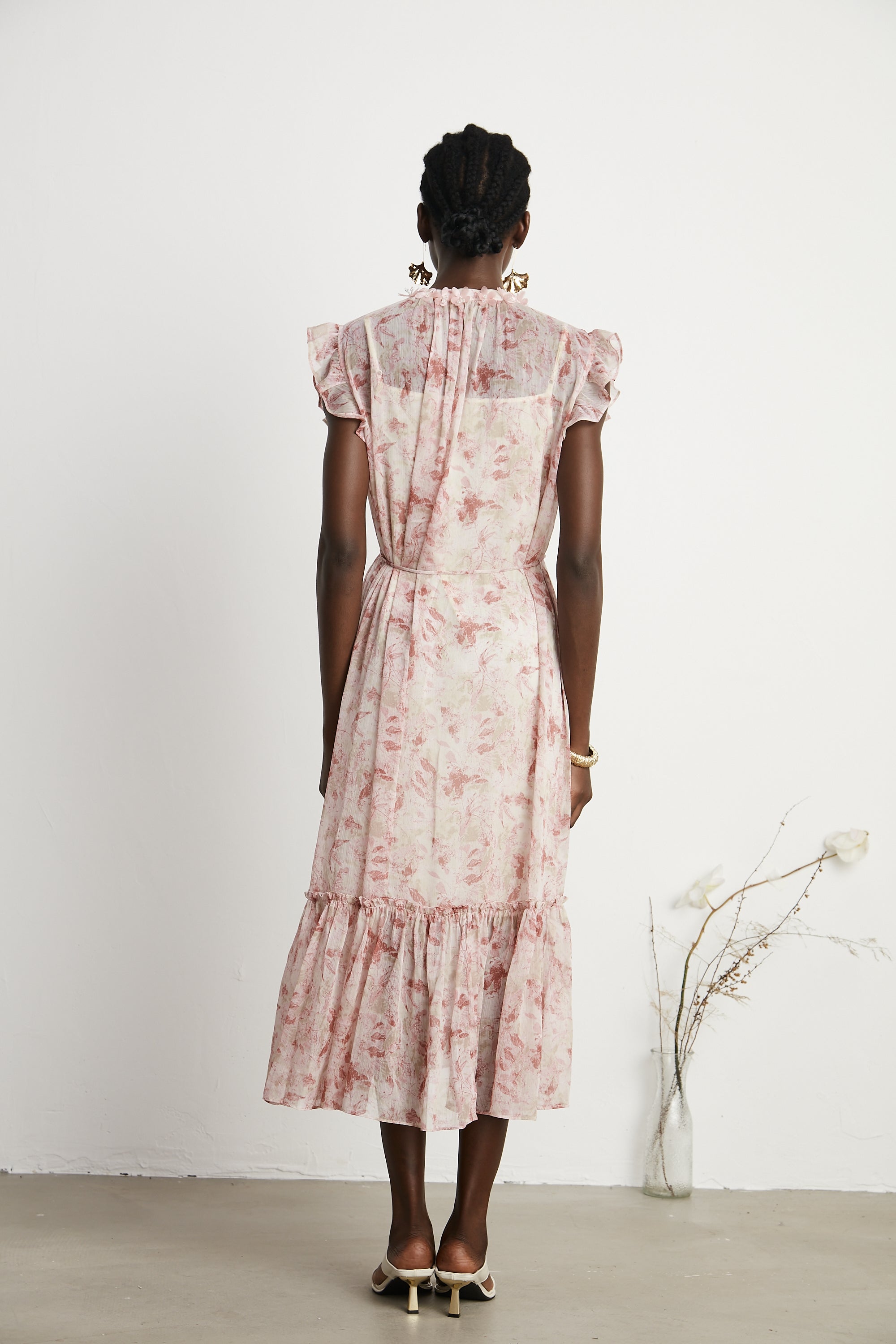 Désirée floral-print midi dress