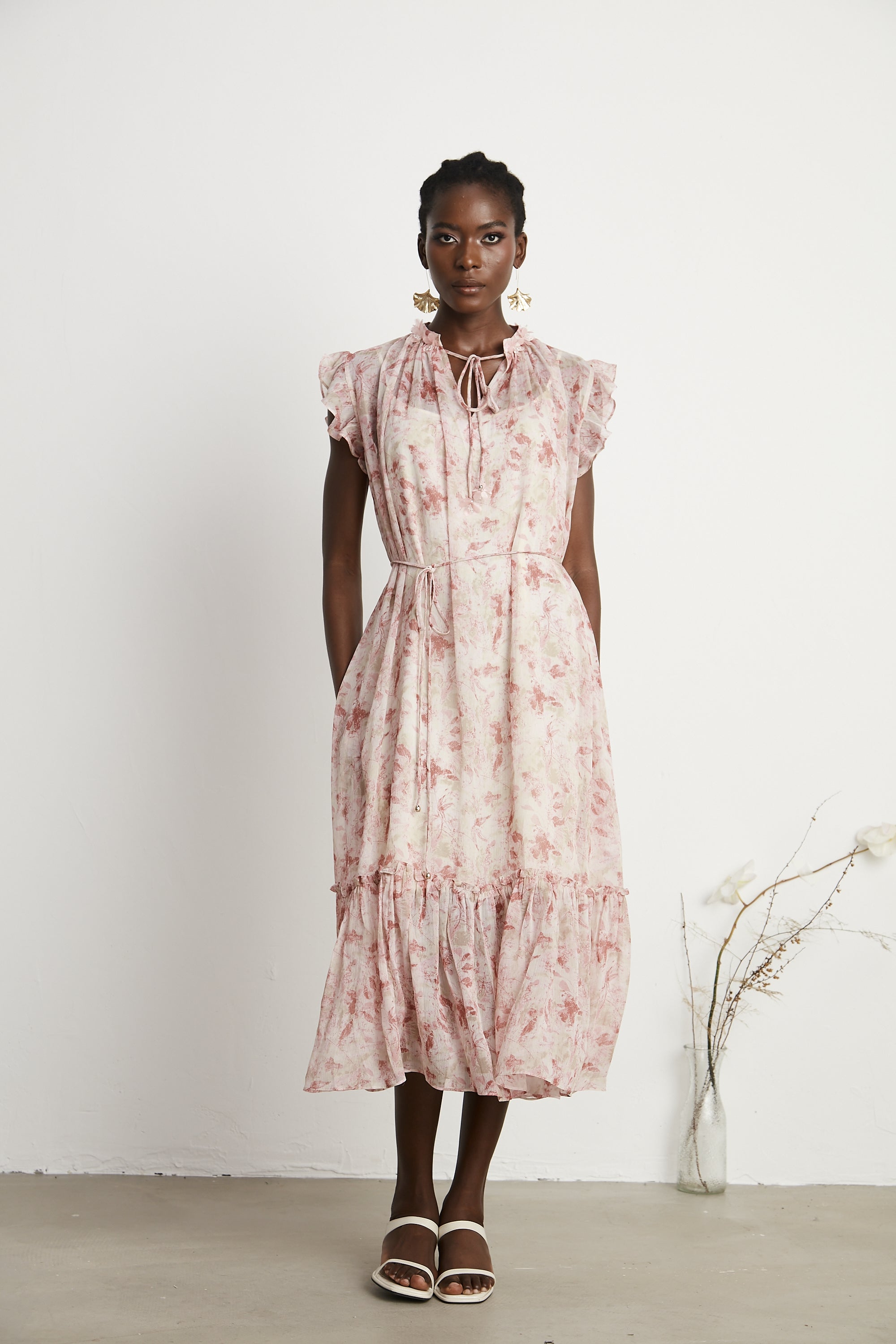 Désirée floral-print midi dress