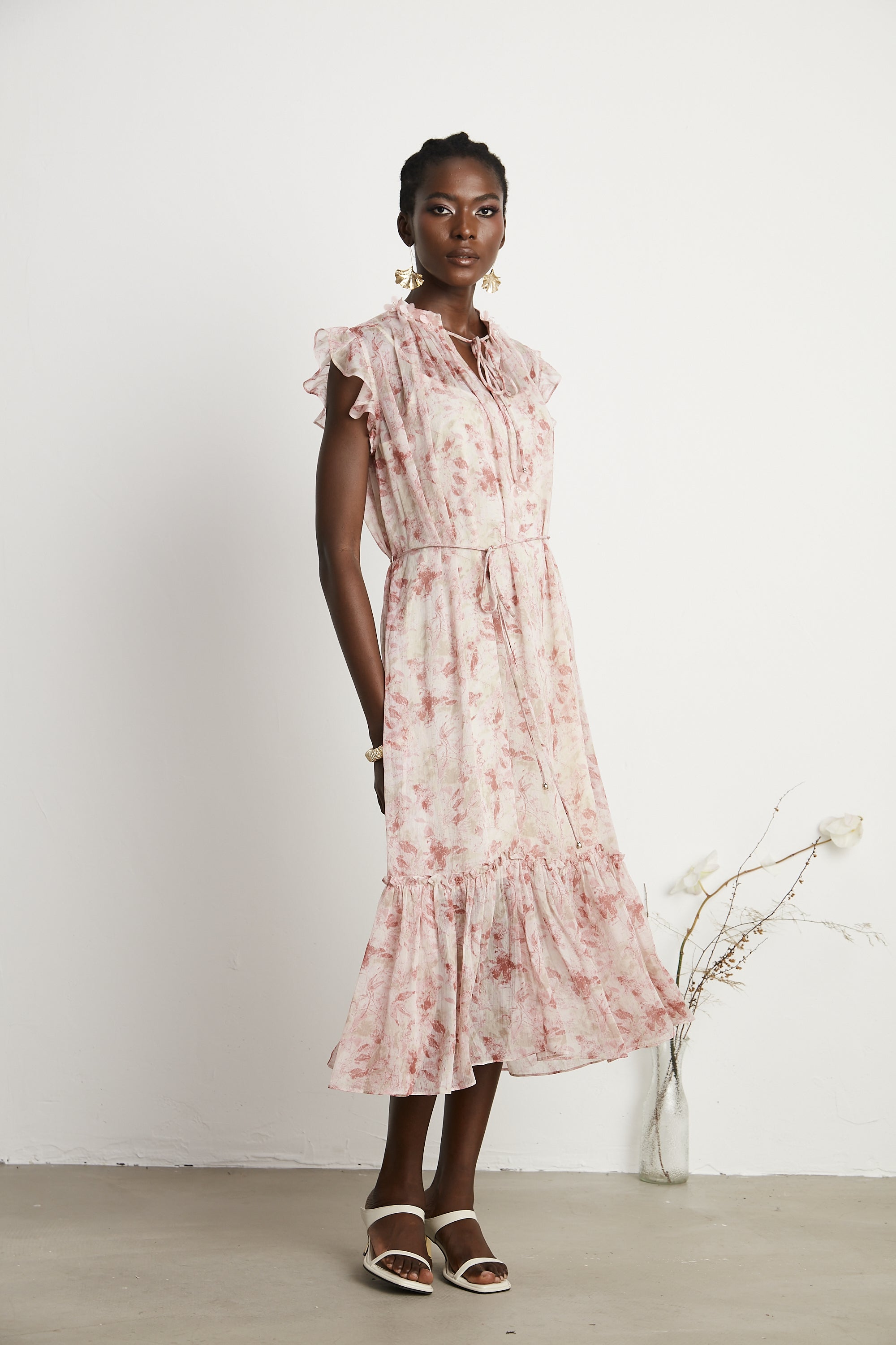 Désirée floral-print midi dress