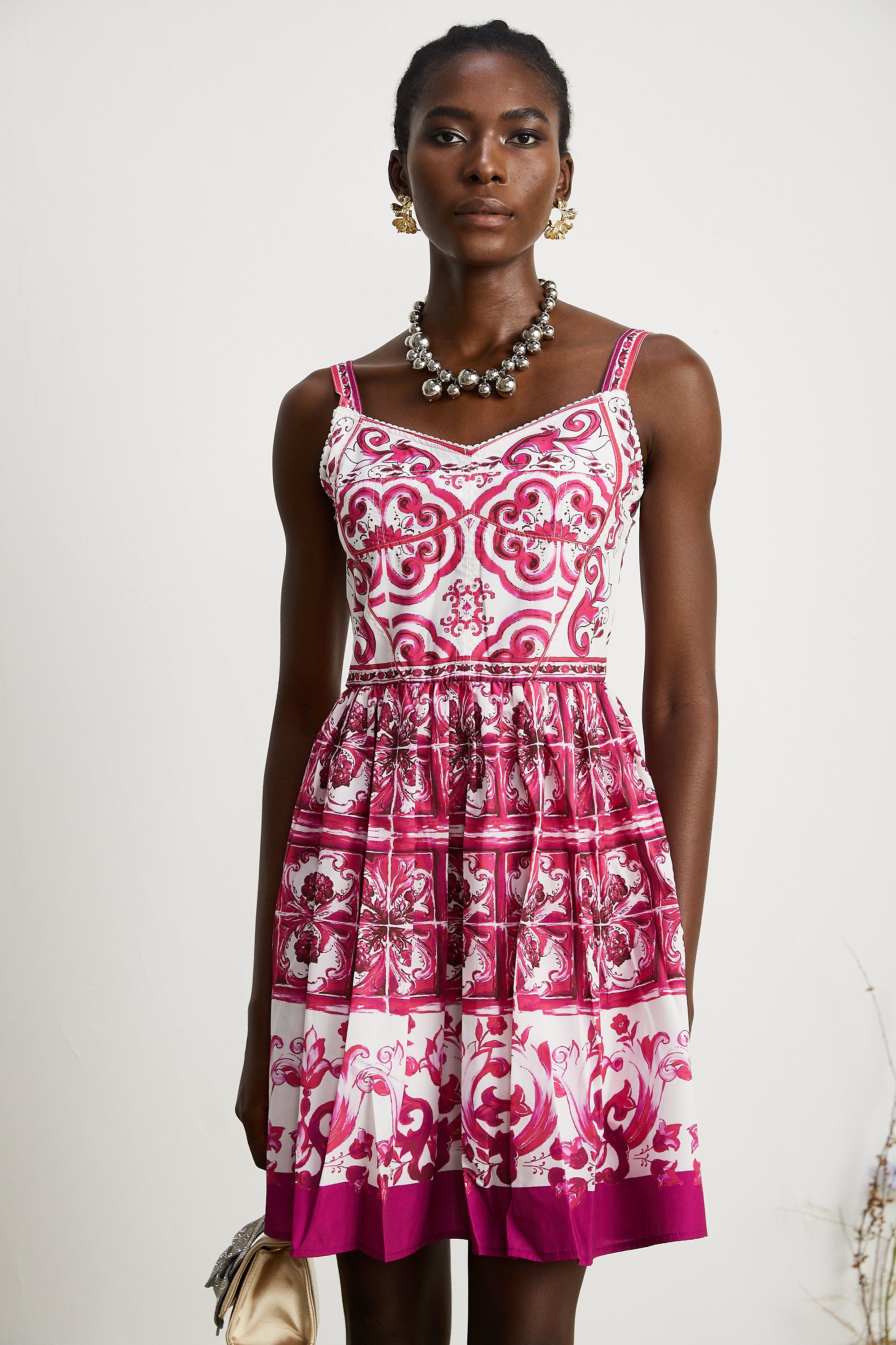 Annika graphic-print sleeveless mini dress