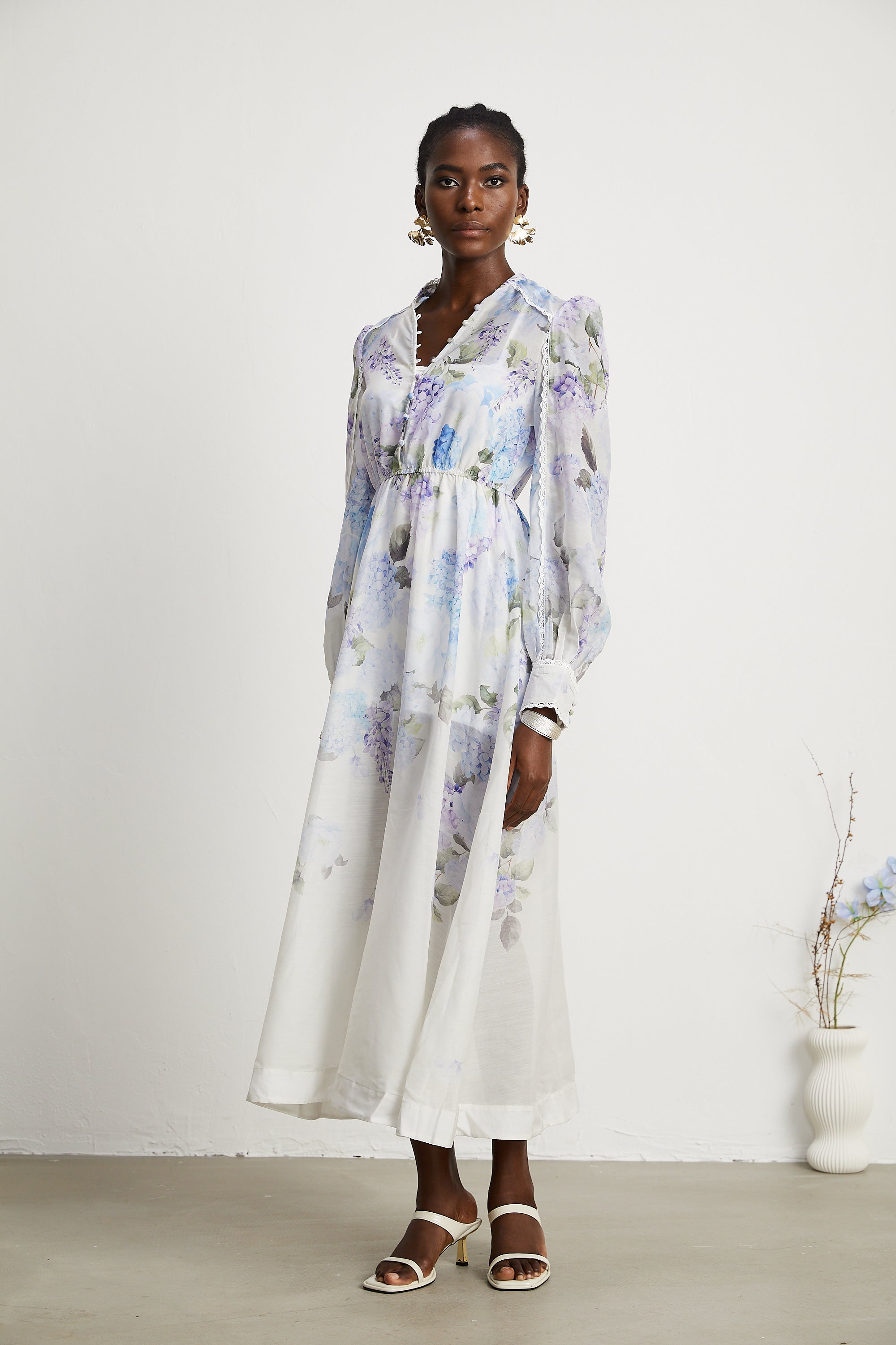 Désirée floral-print midi dress