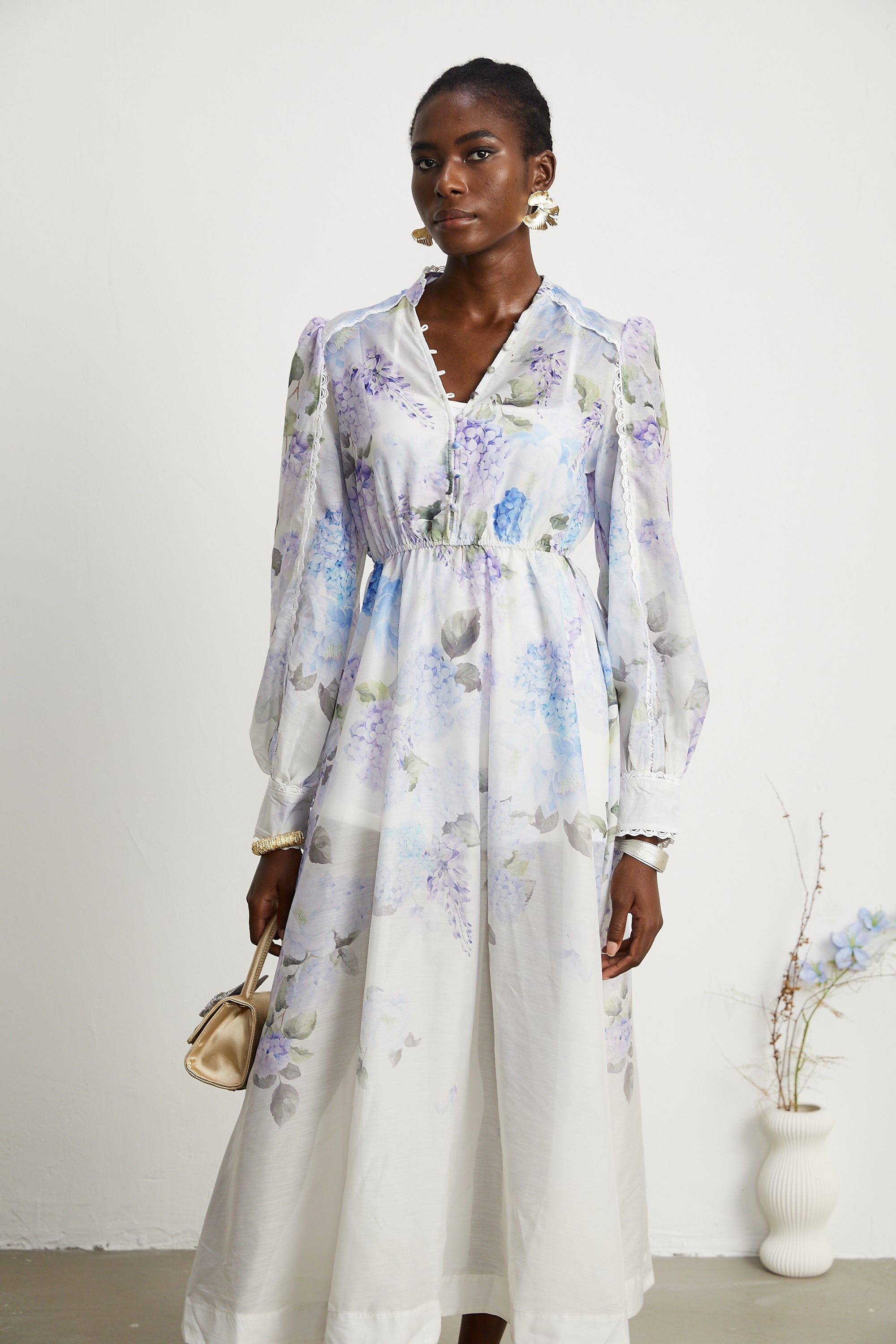 Désirée floral-print midi dress