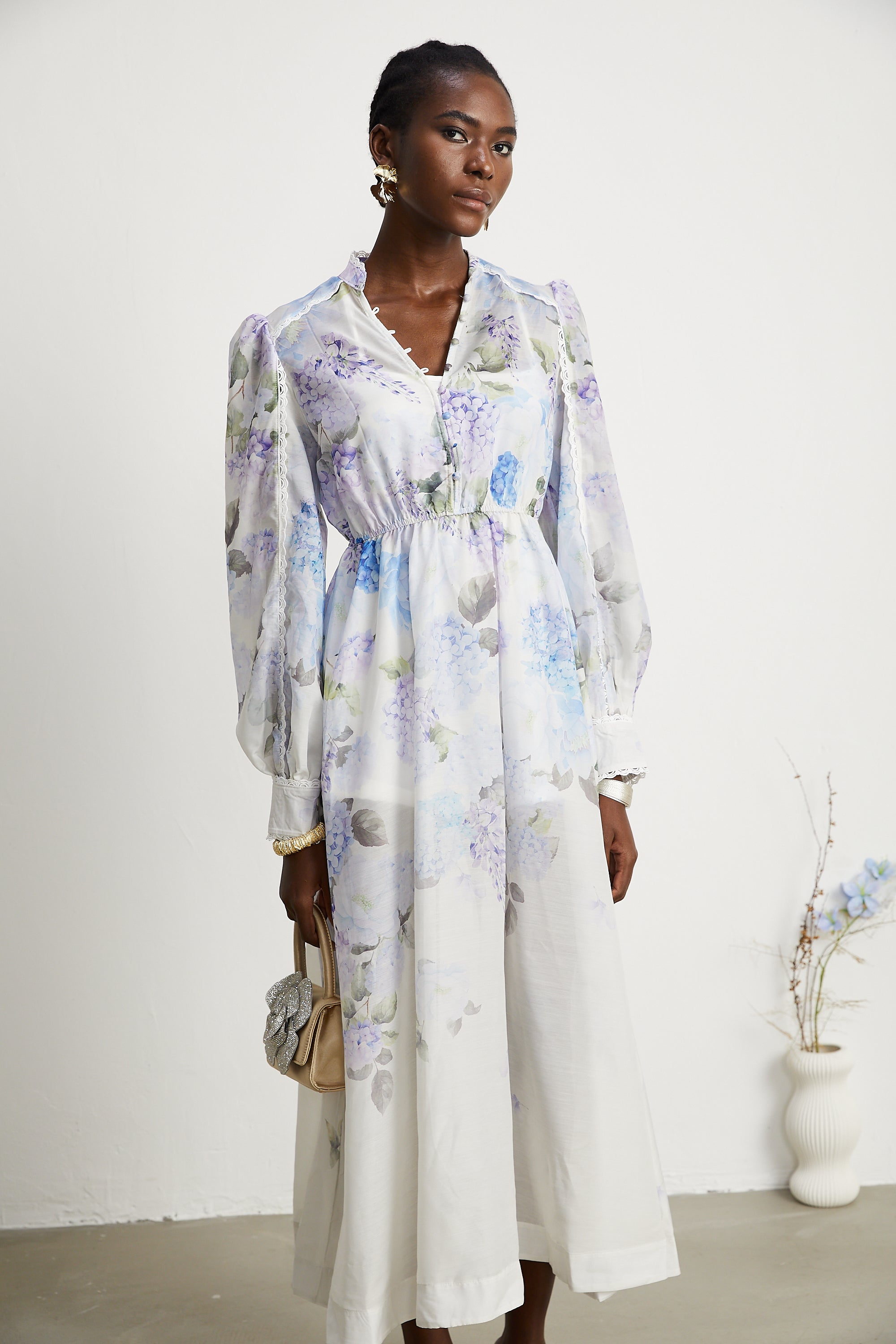 Désirée floral-print midi dress