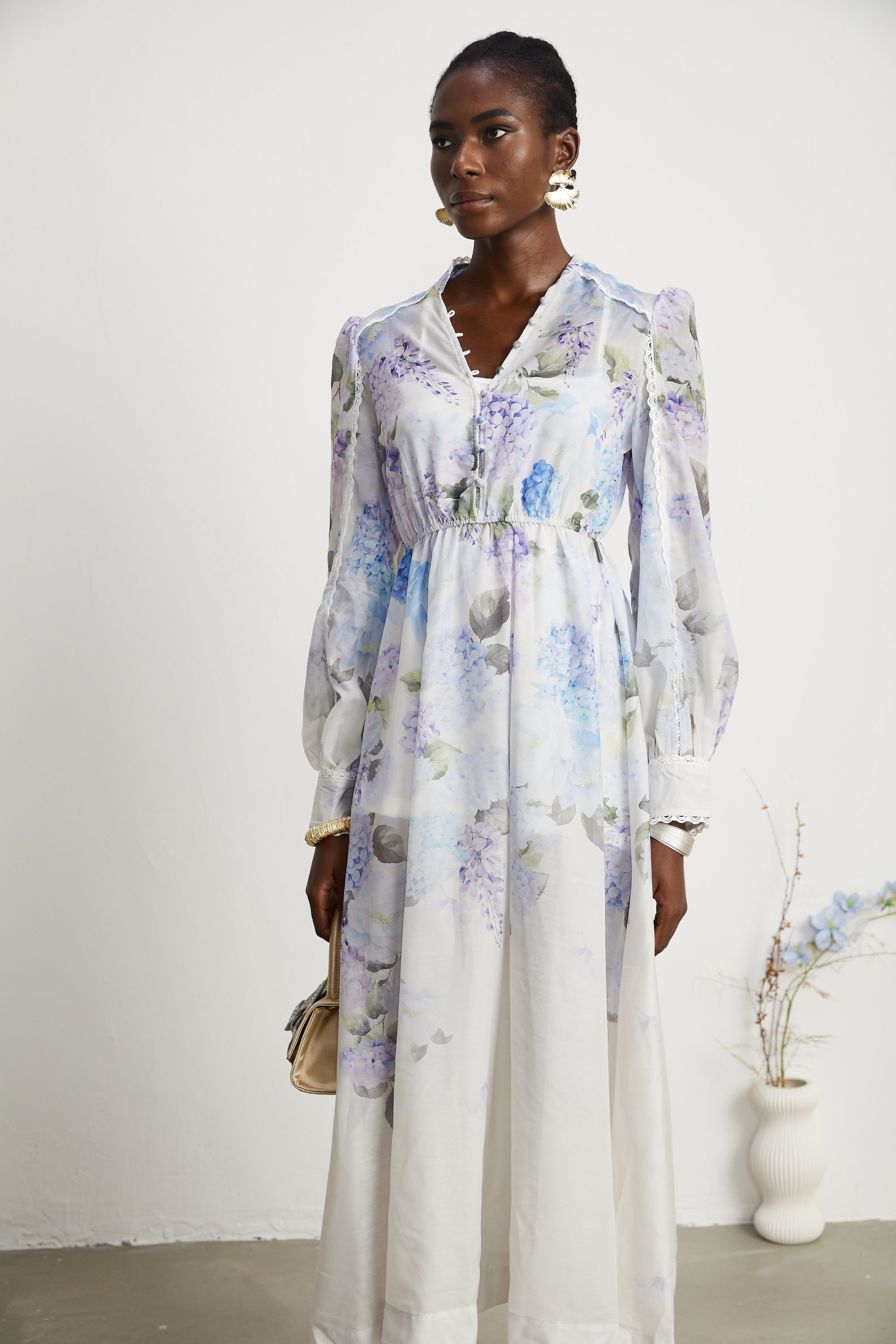 Désirée floral-print midi dress