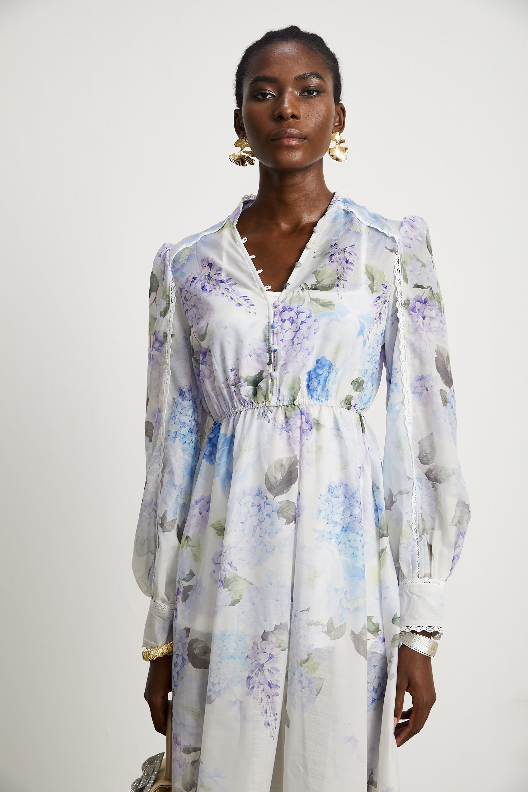 Désirée floral-print midi dress