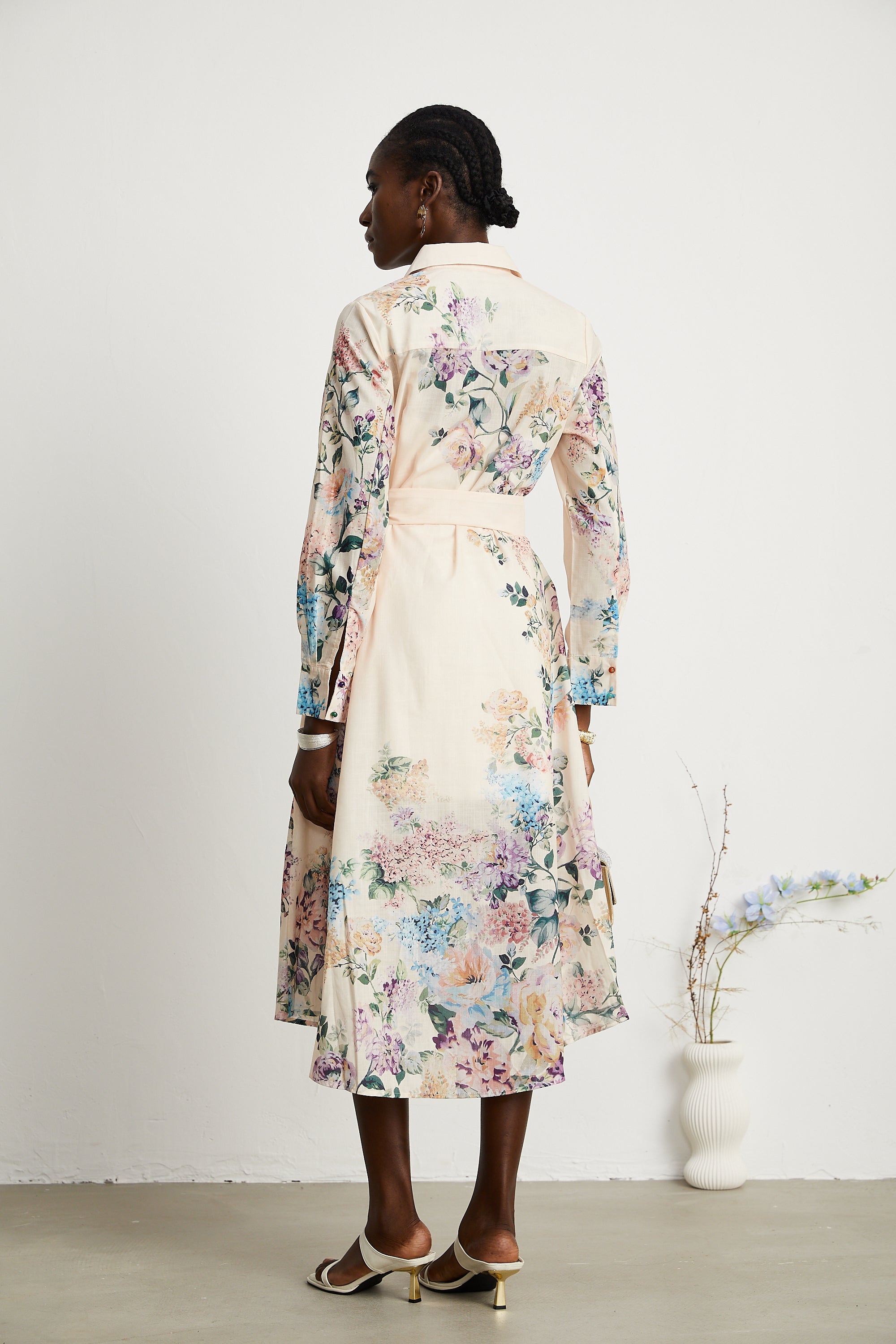 Colette floral-print shirt dress