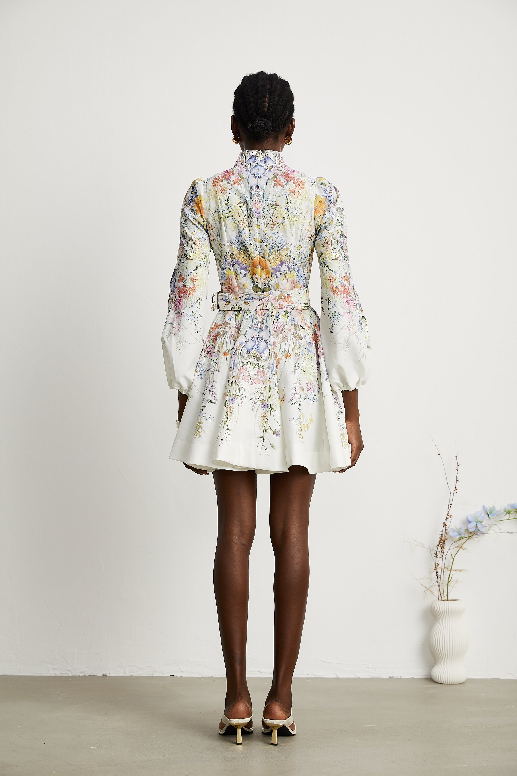 Lisette floral-print mini dress