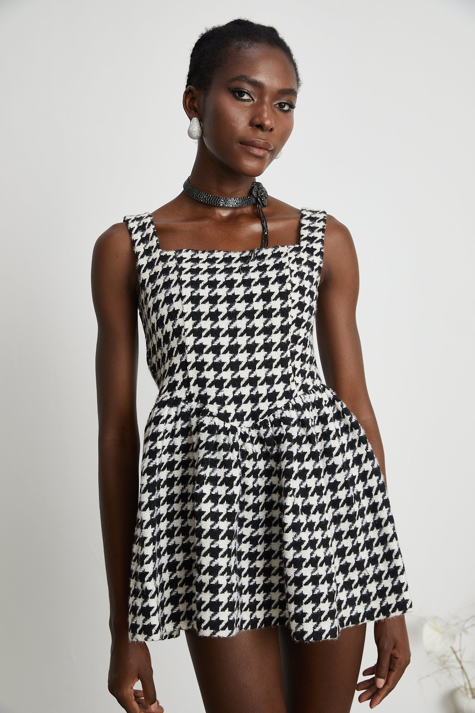 More & More-houndstooth mini dress (US Only)