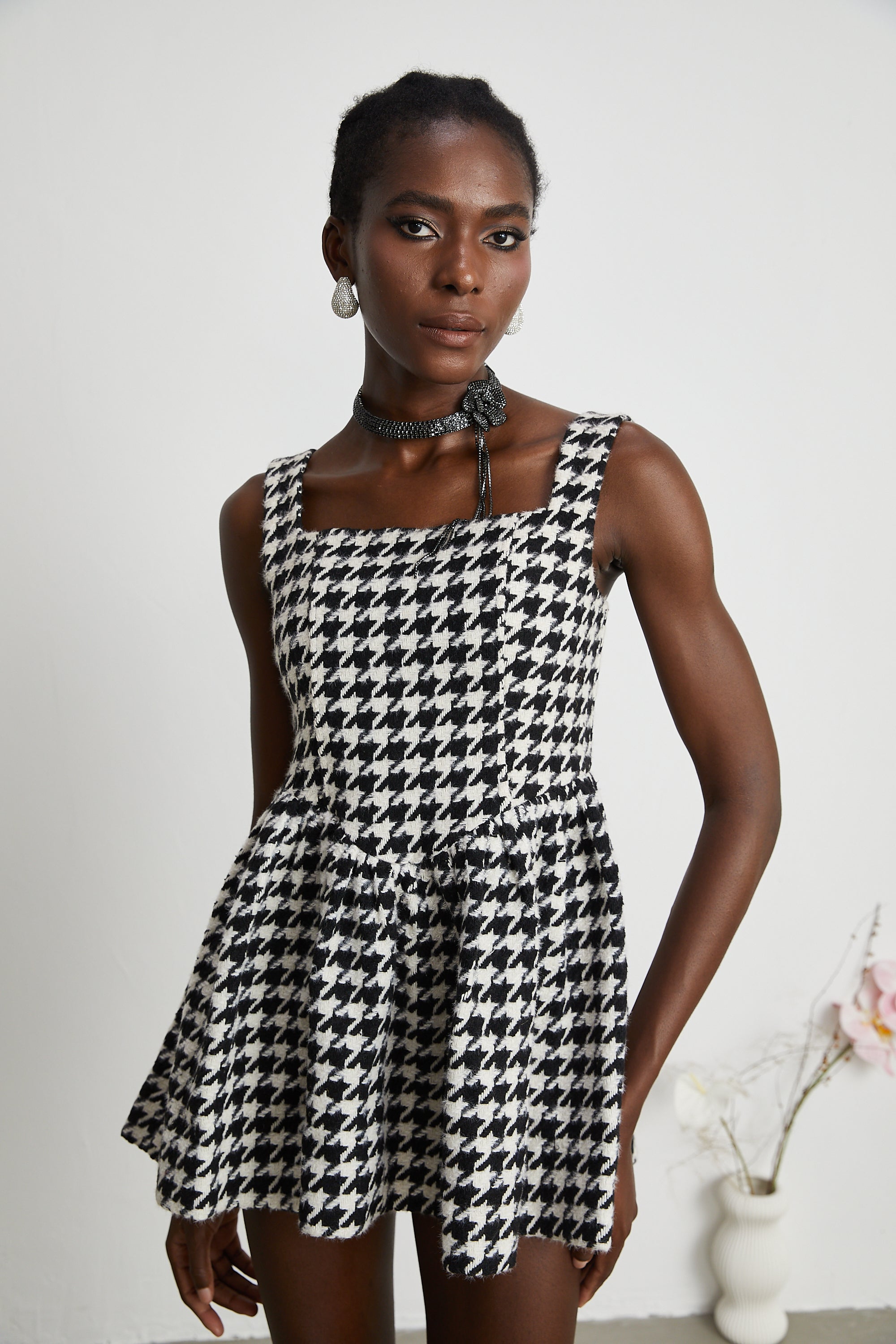 More & More-houndstooth mini dress (US Only)