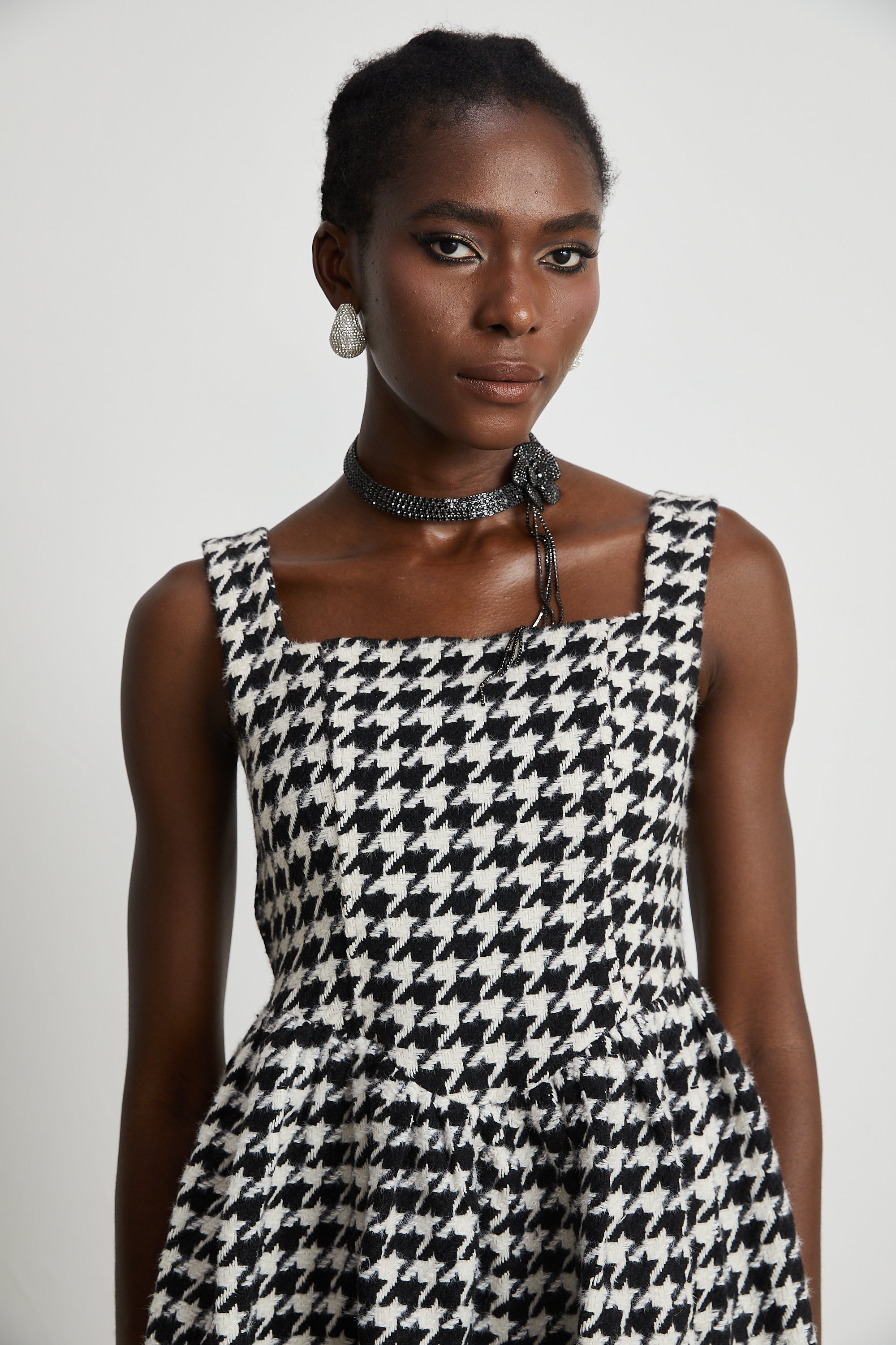 More & More-houndstooth mini dress (US Only)