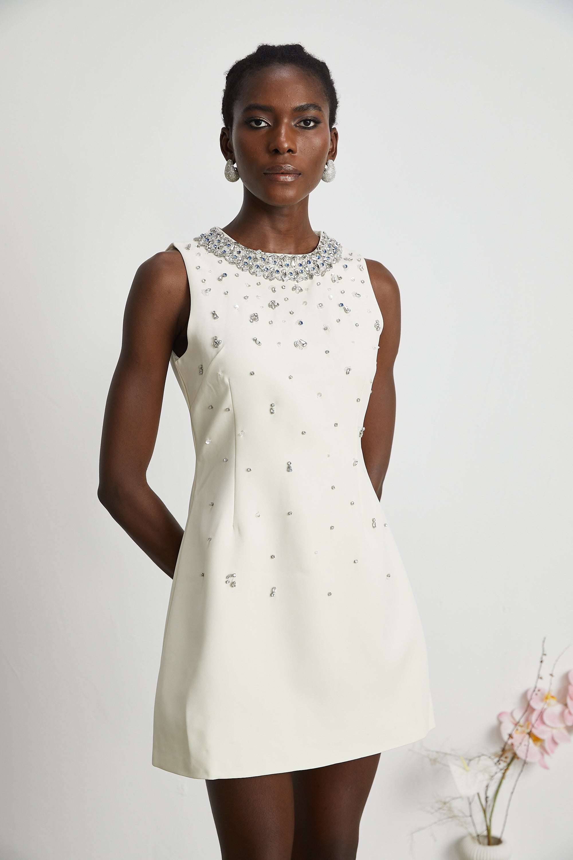 Cécile crystal-embellished mini dress (Final Sale)