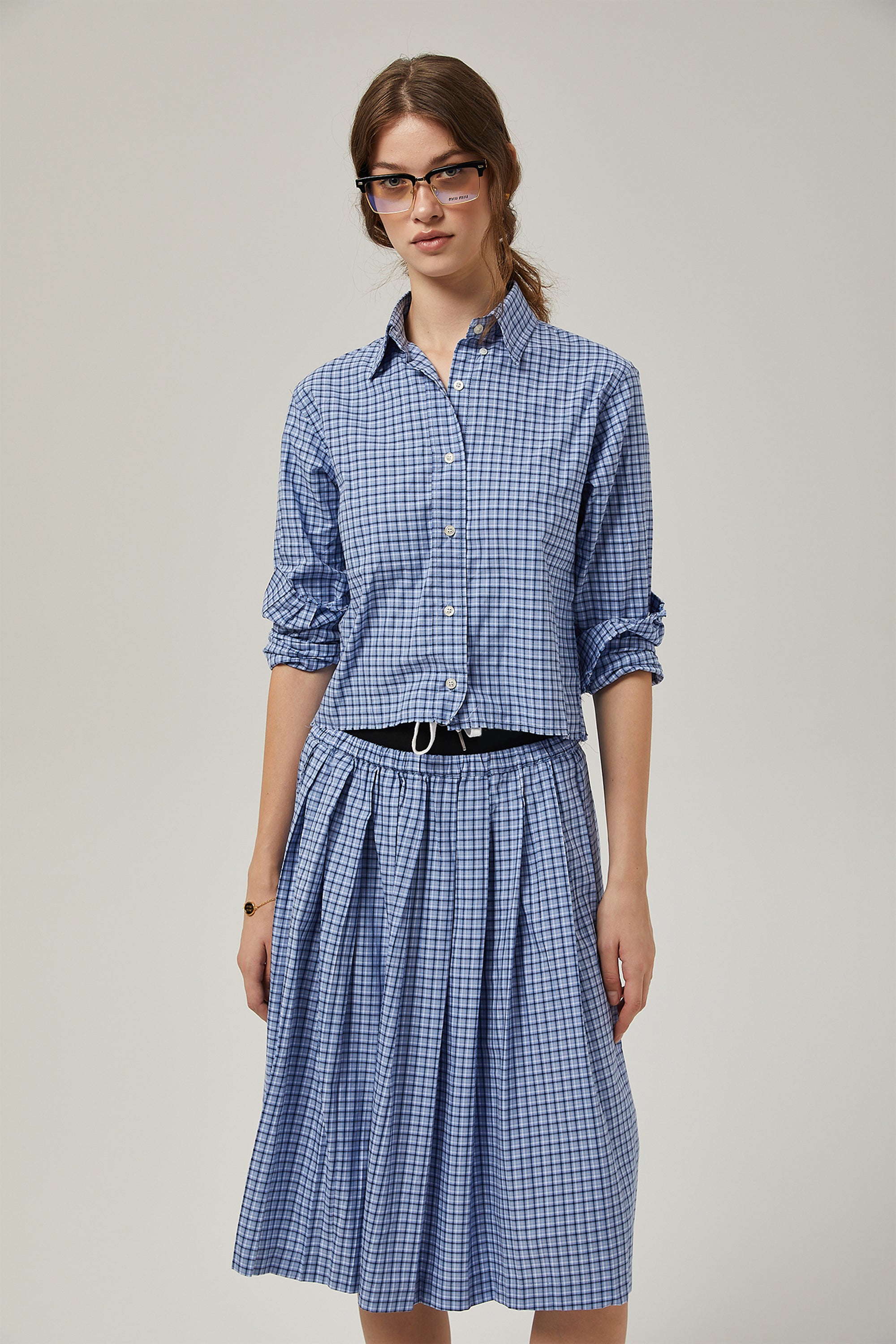 Élodie checked-pattern shirt