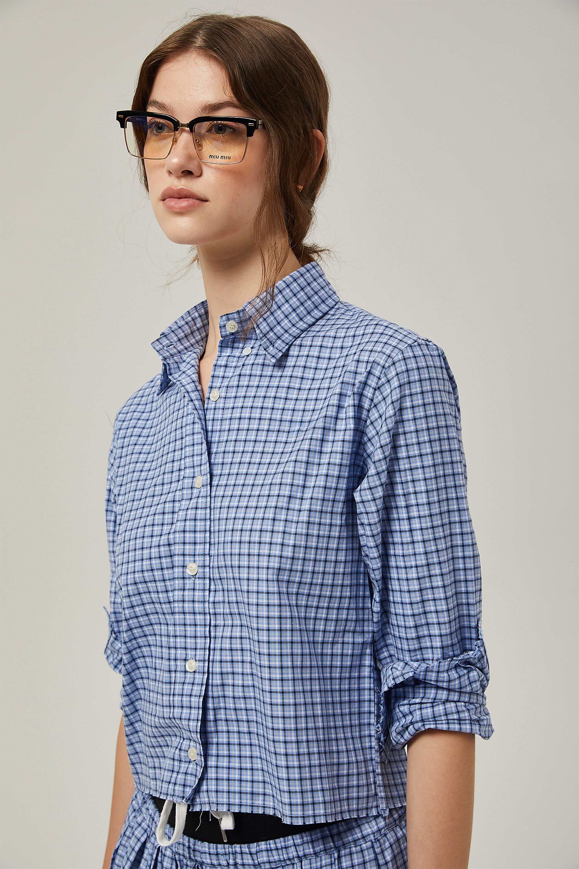 Élodie checked-pattern shirt