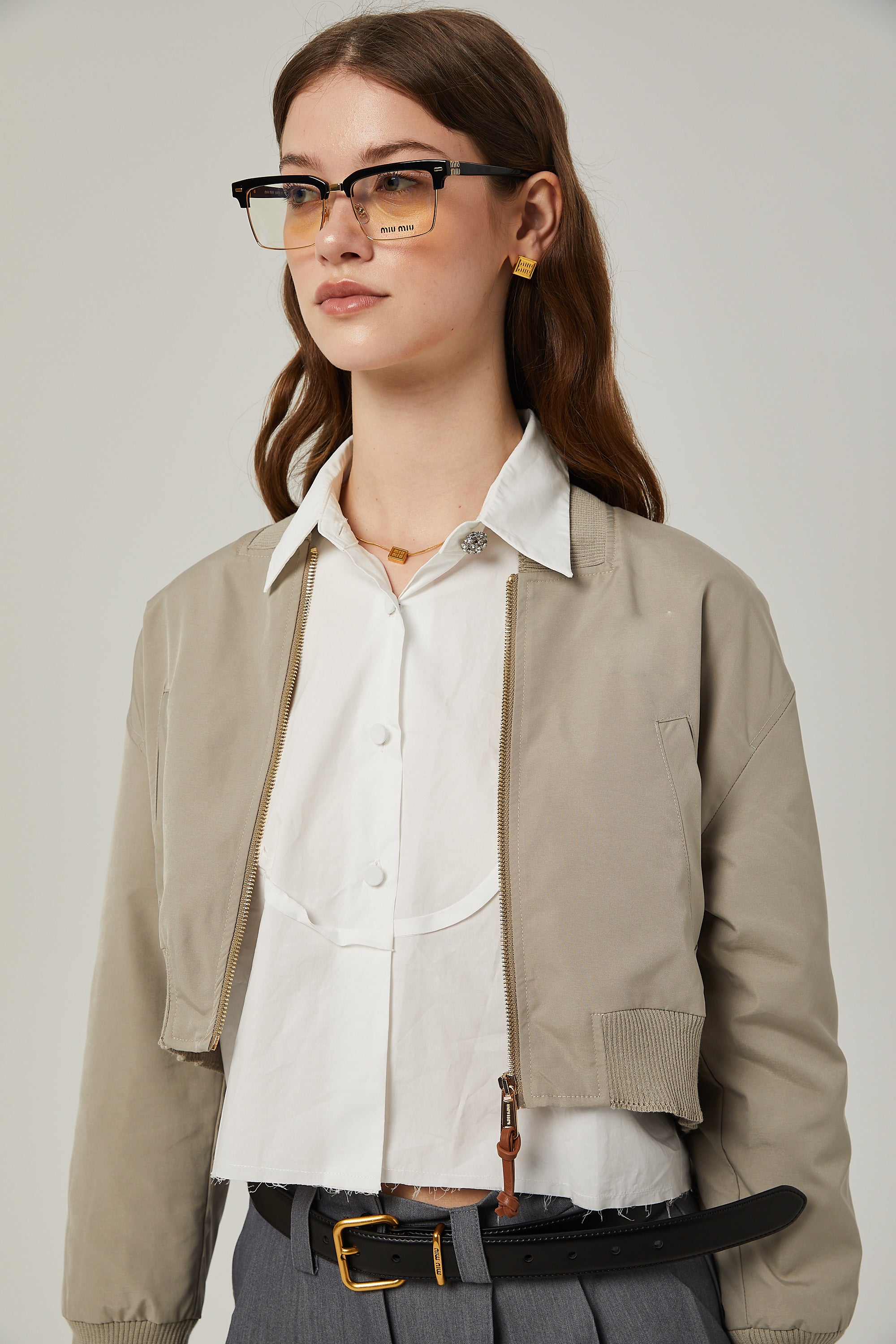 Paloma beige cotton jacket