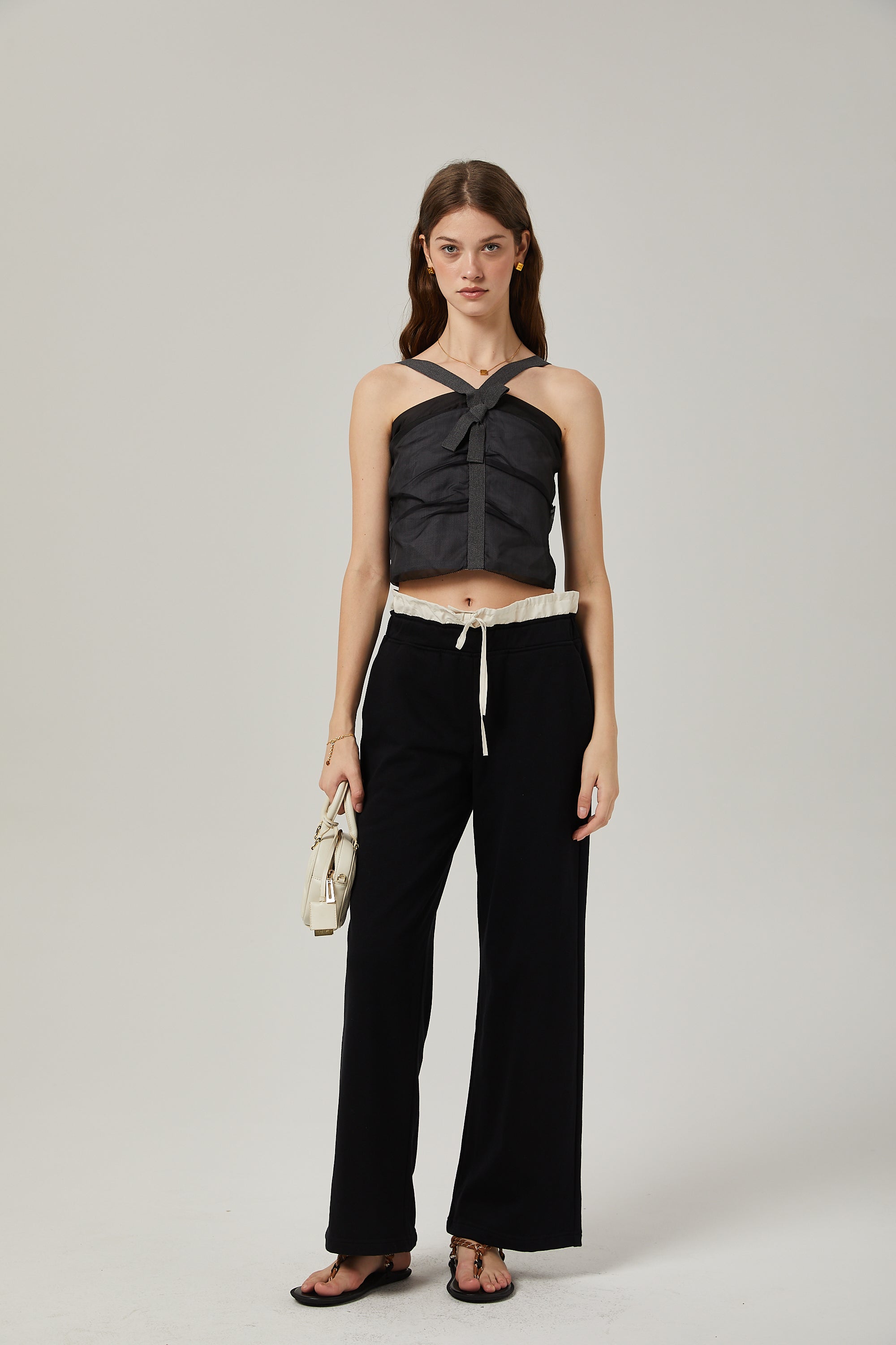 Claire mesh cropped top