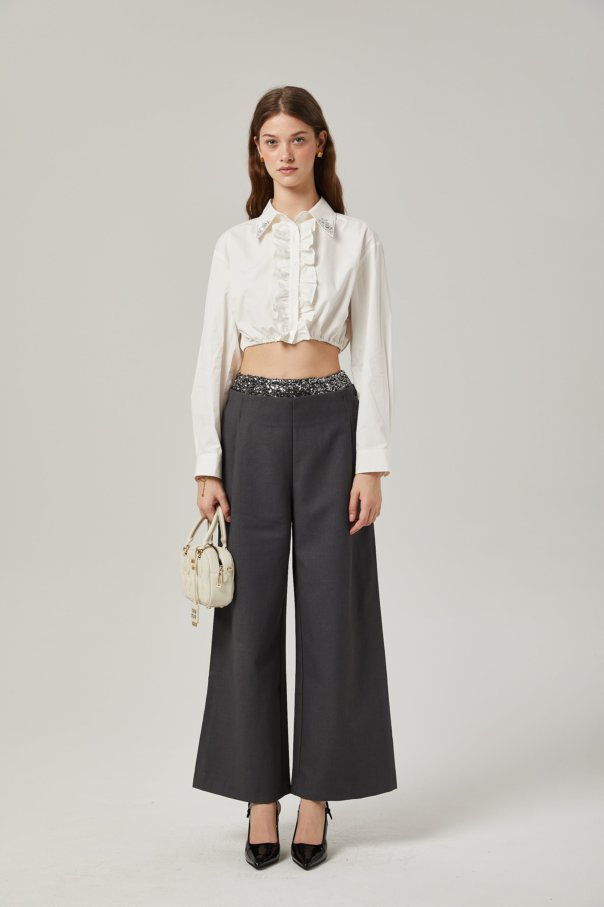 Éléonore crystal embellished pants