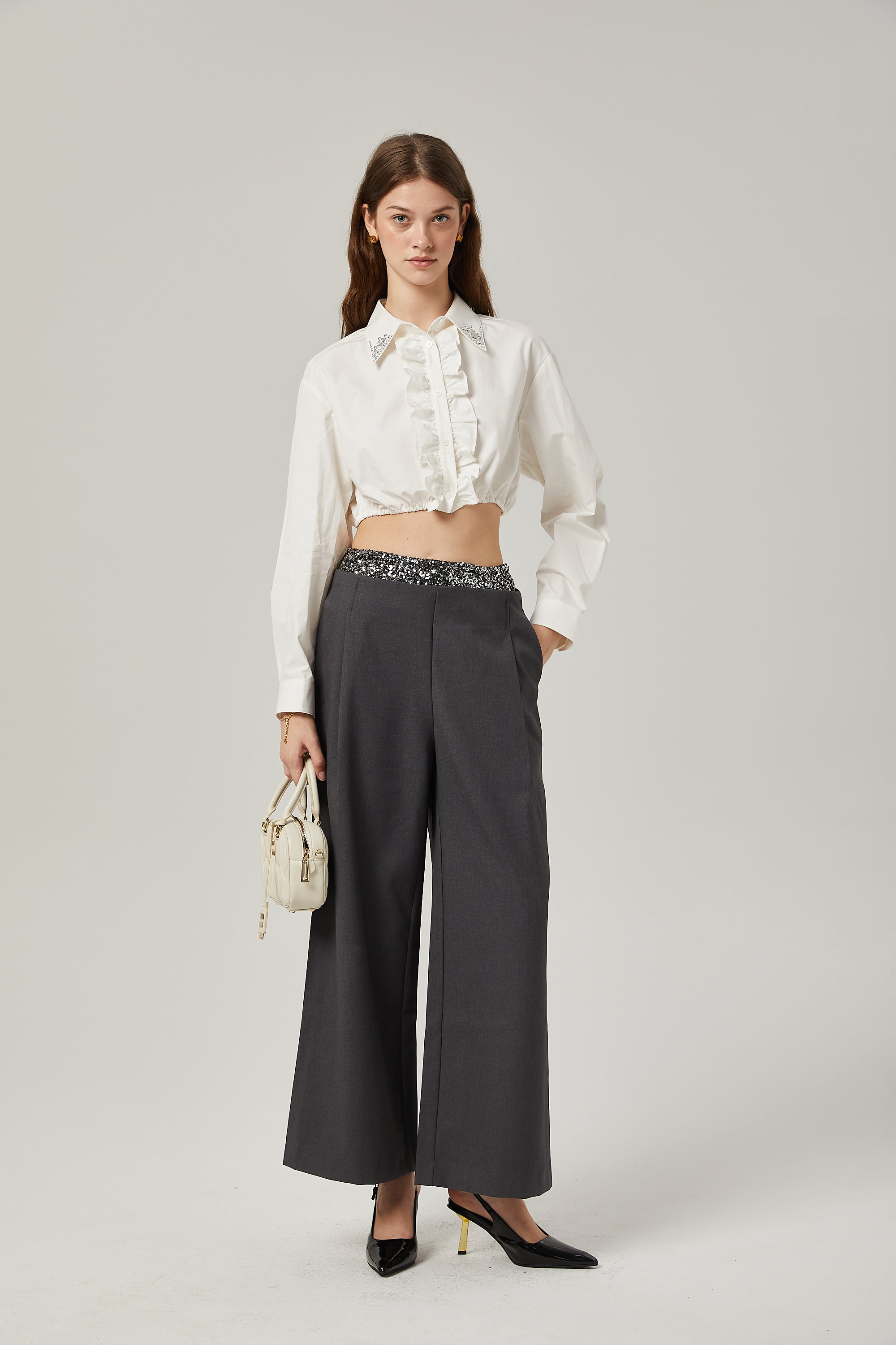 Éléonore crystal embellished pants