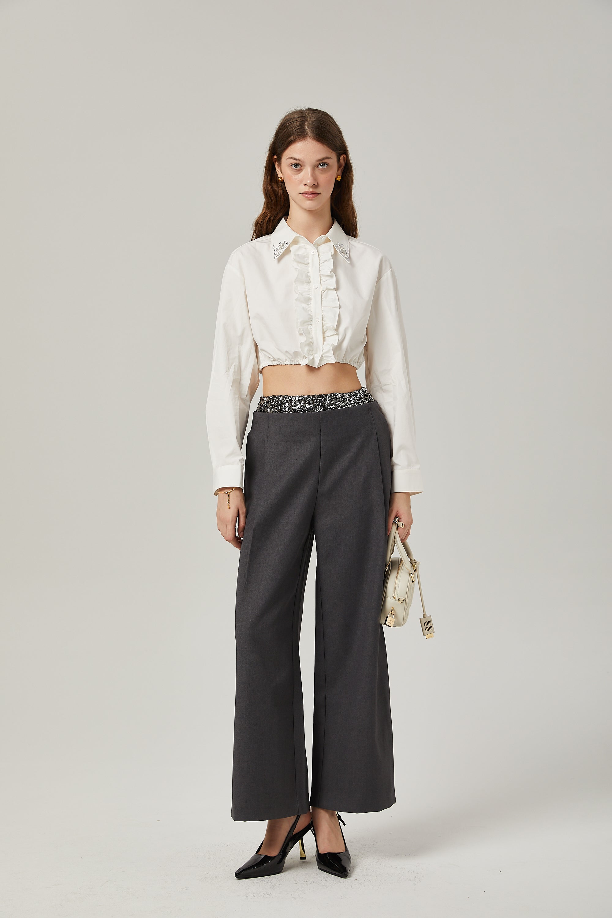 Éléonore crystal embellished pants