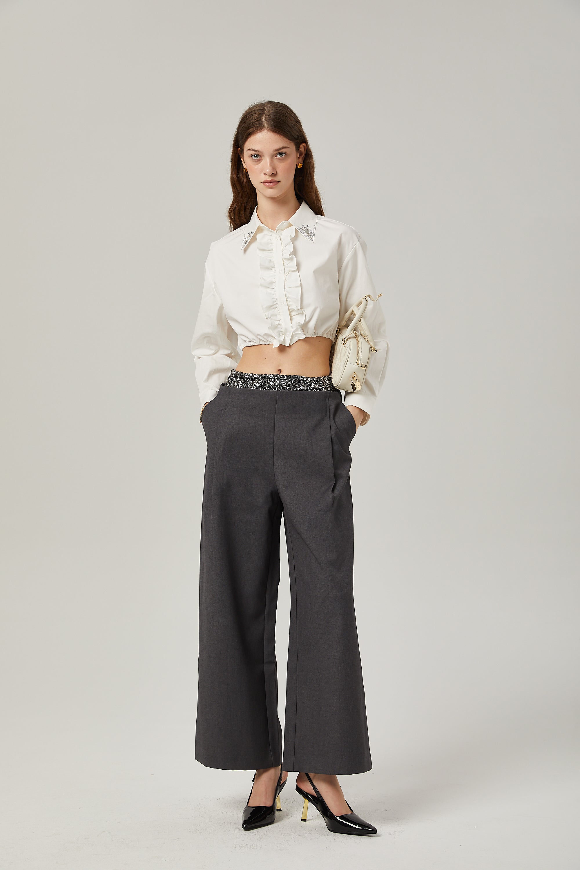 Éléonore crystal embellished pants