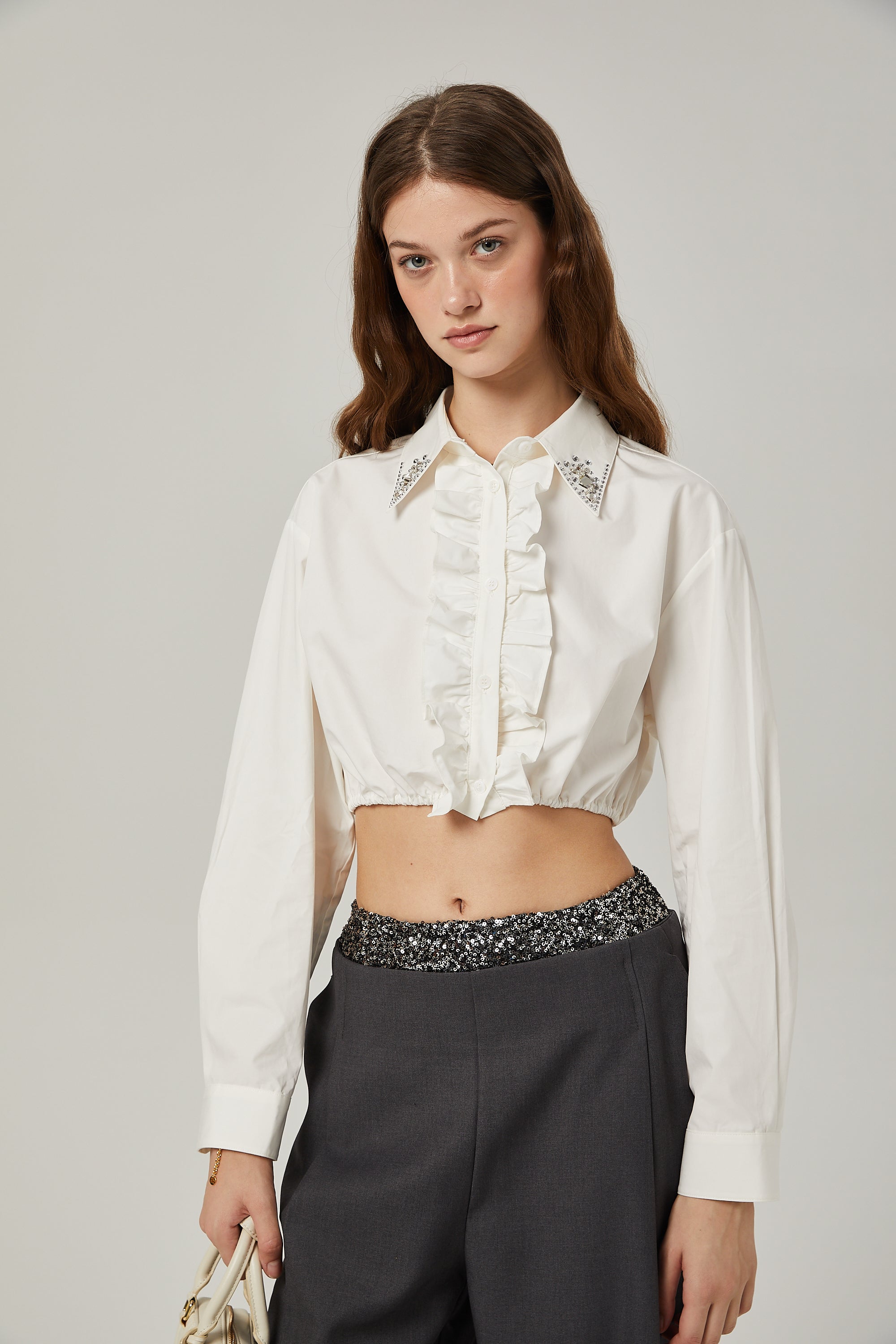 Éléonore crystal embellished pants