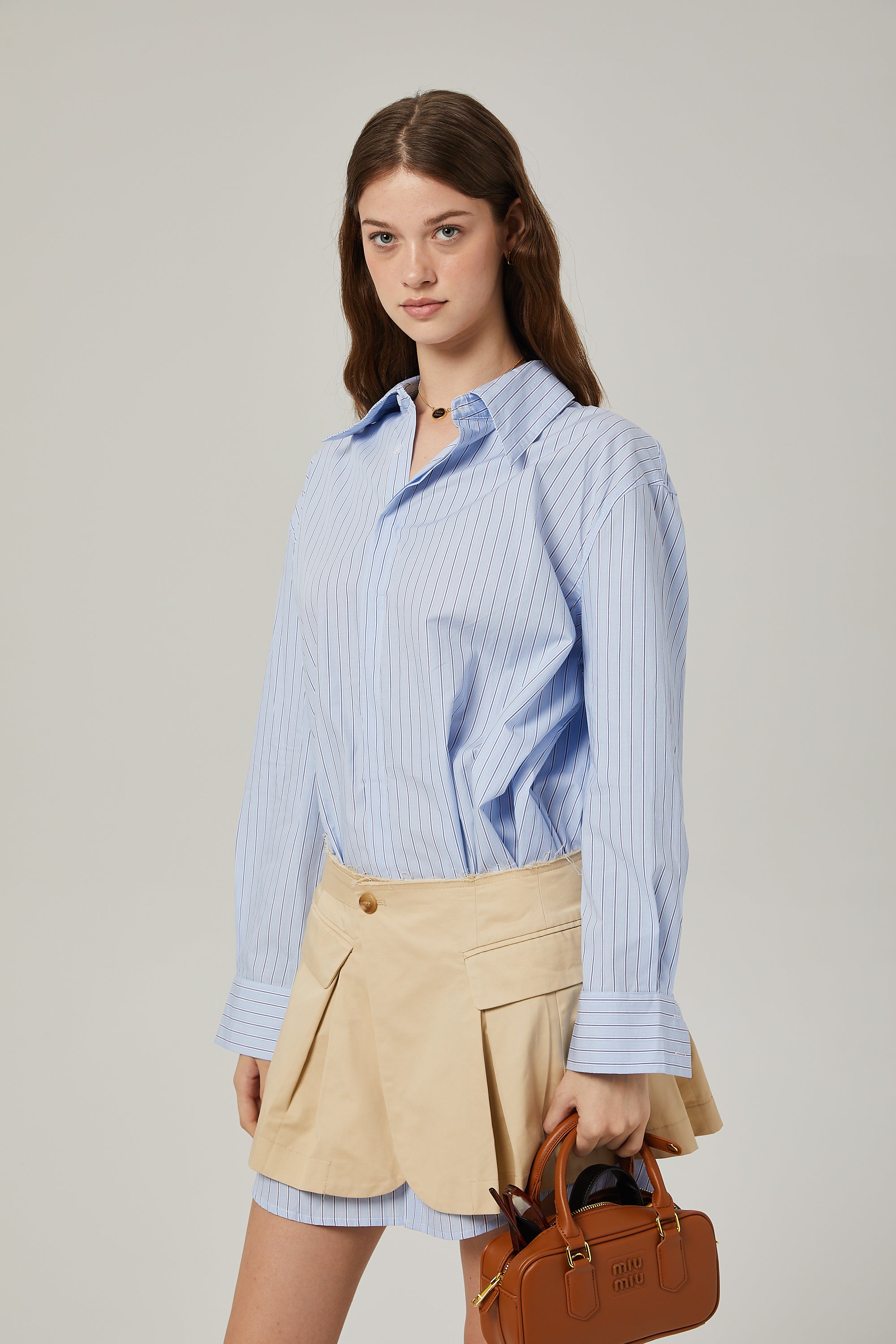 Gisèle deconstructed shirt & skirt matching set