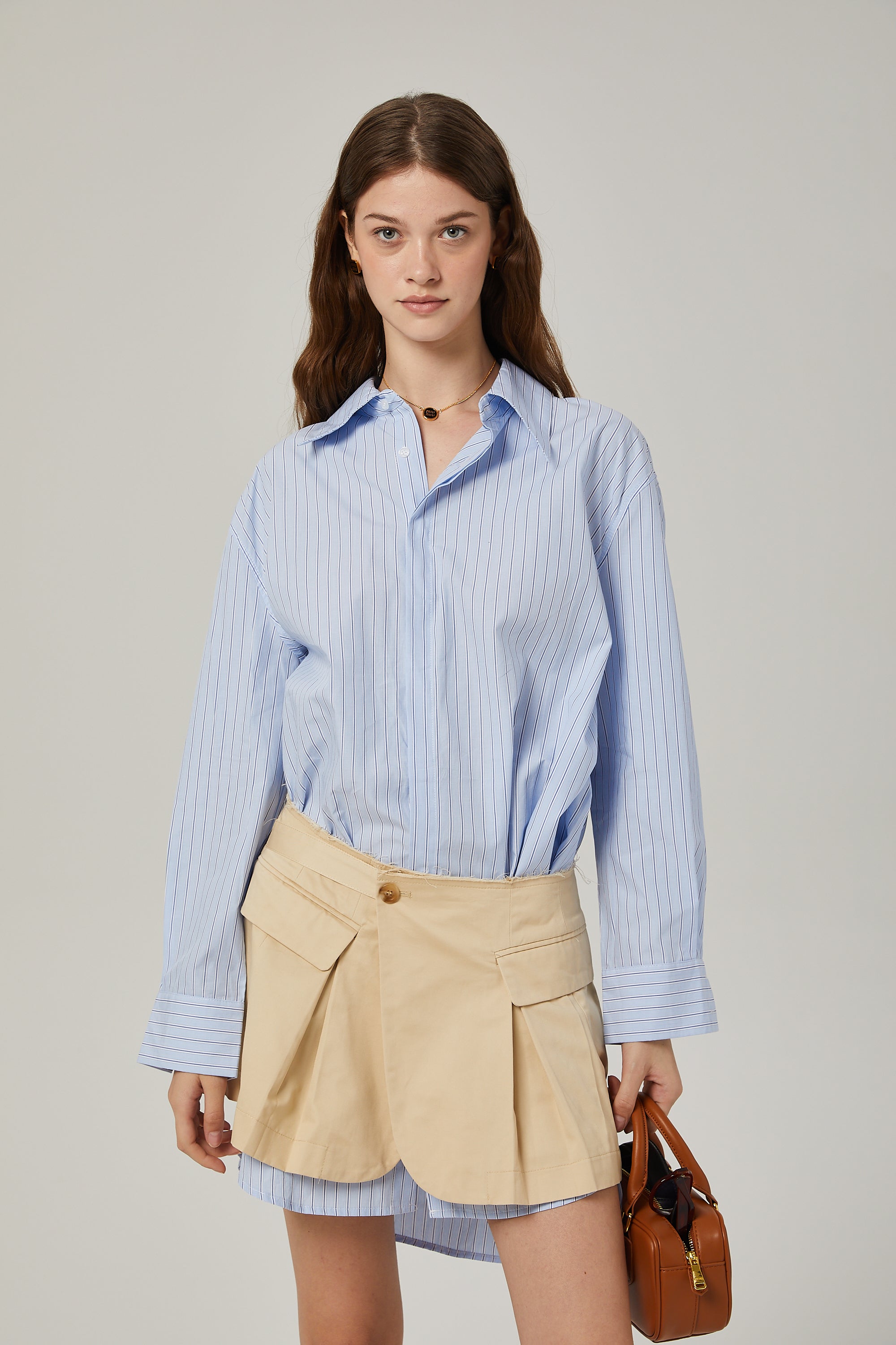 Gisèle deconstructed shirt & skirt matching set