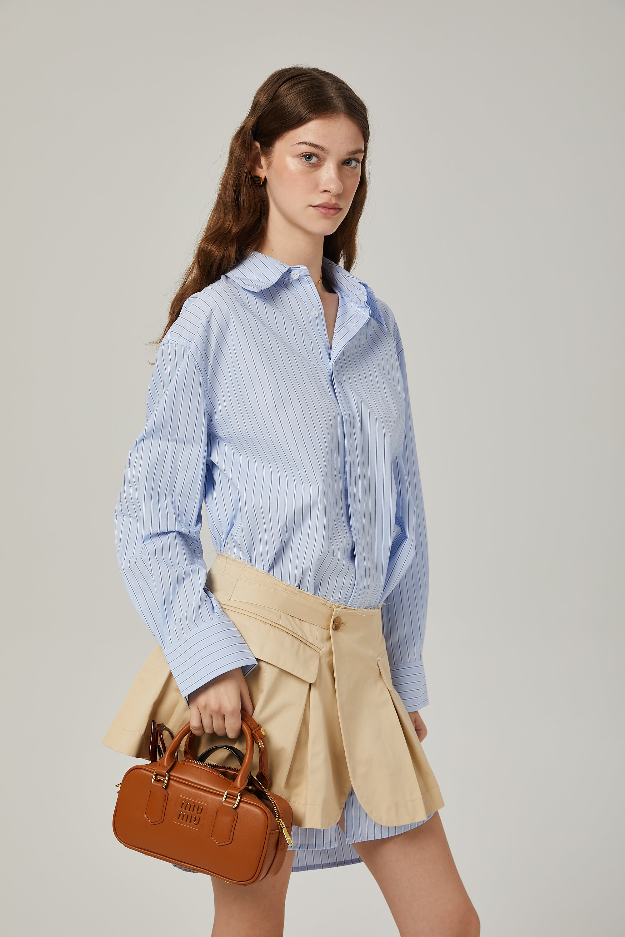 Gisèle deconstructed shirt & skirt matching set