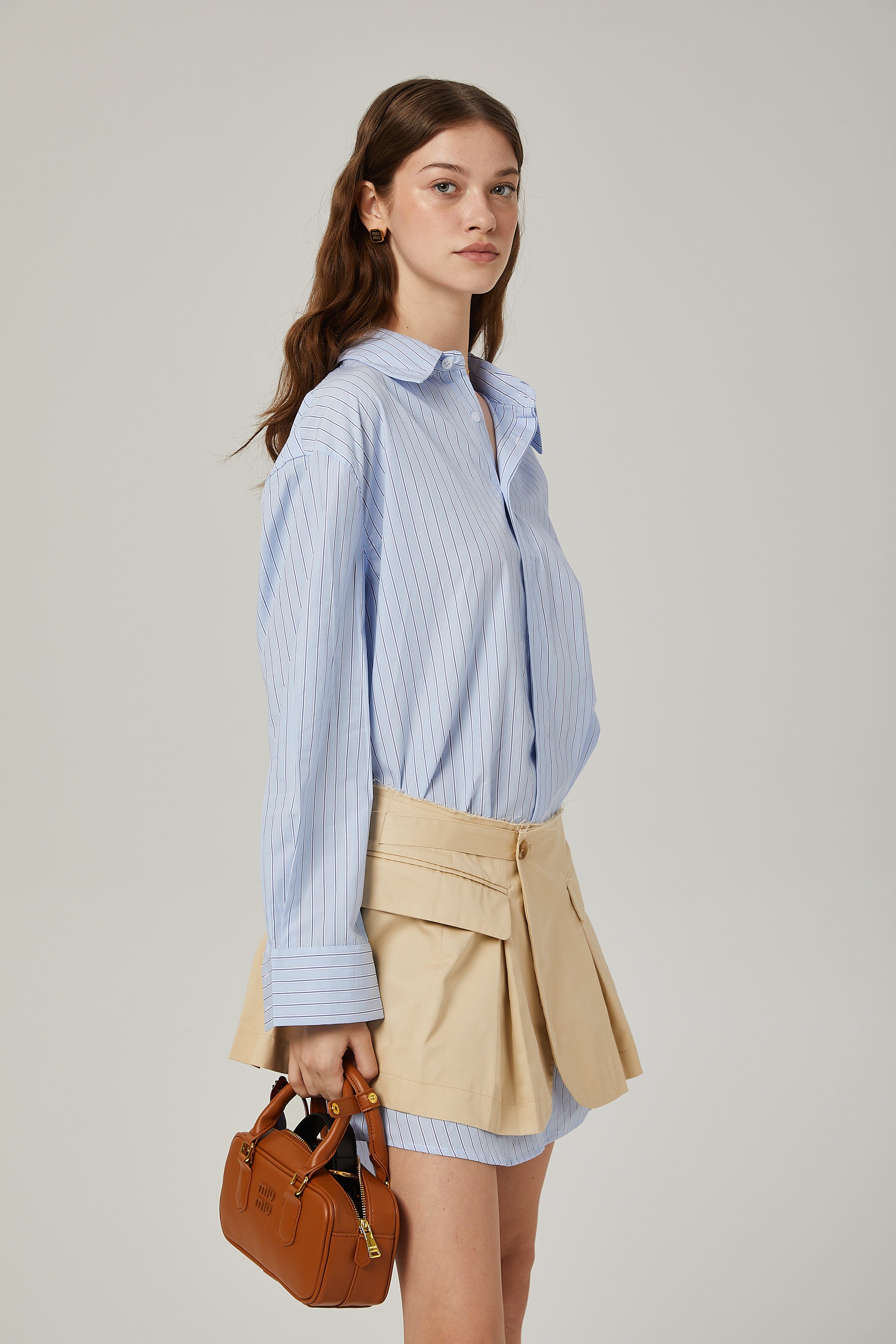 Gisèle deconstructed shirt & skirt matching set