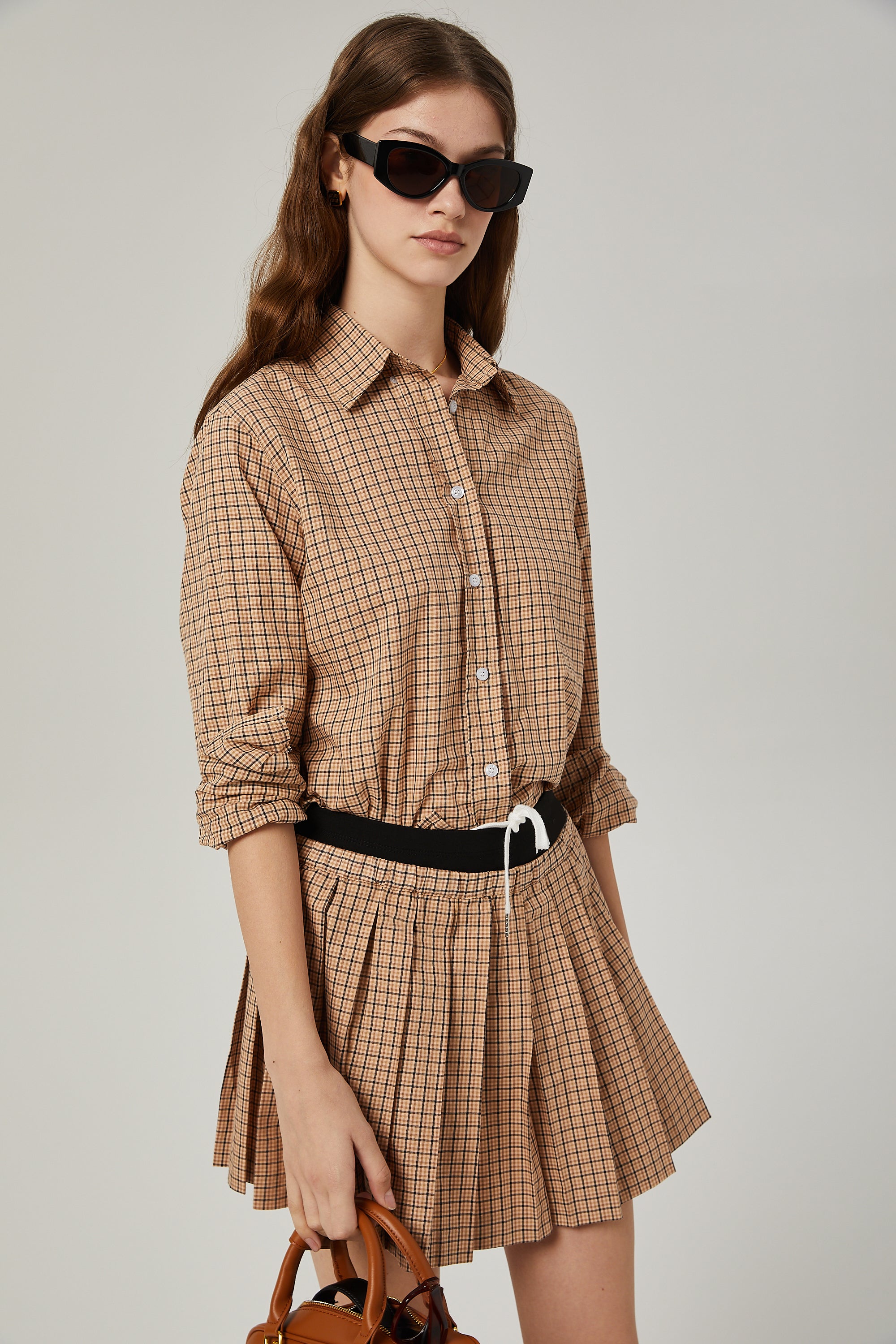 Fabienne checked pattern shirt