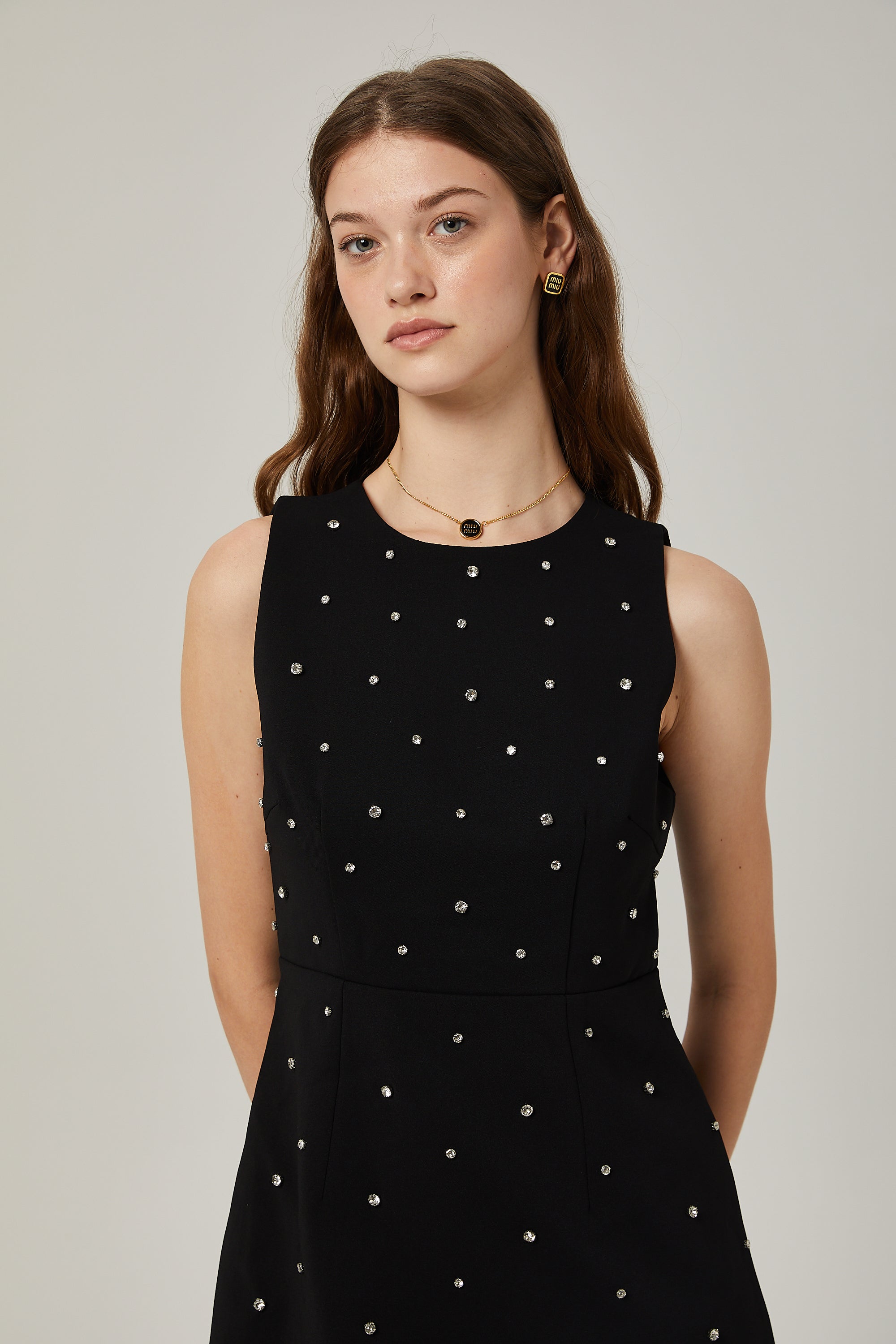 Pénélope crystal embellished a-line mini dress