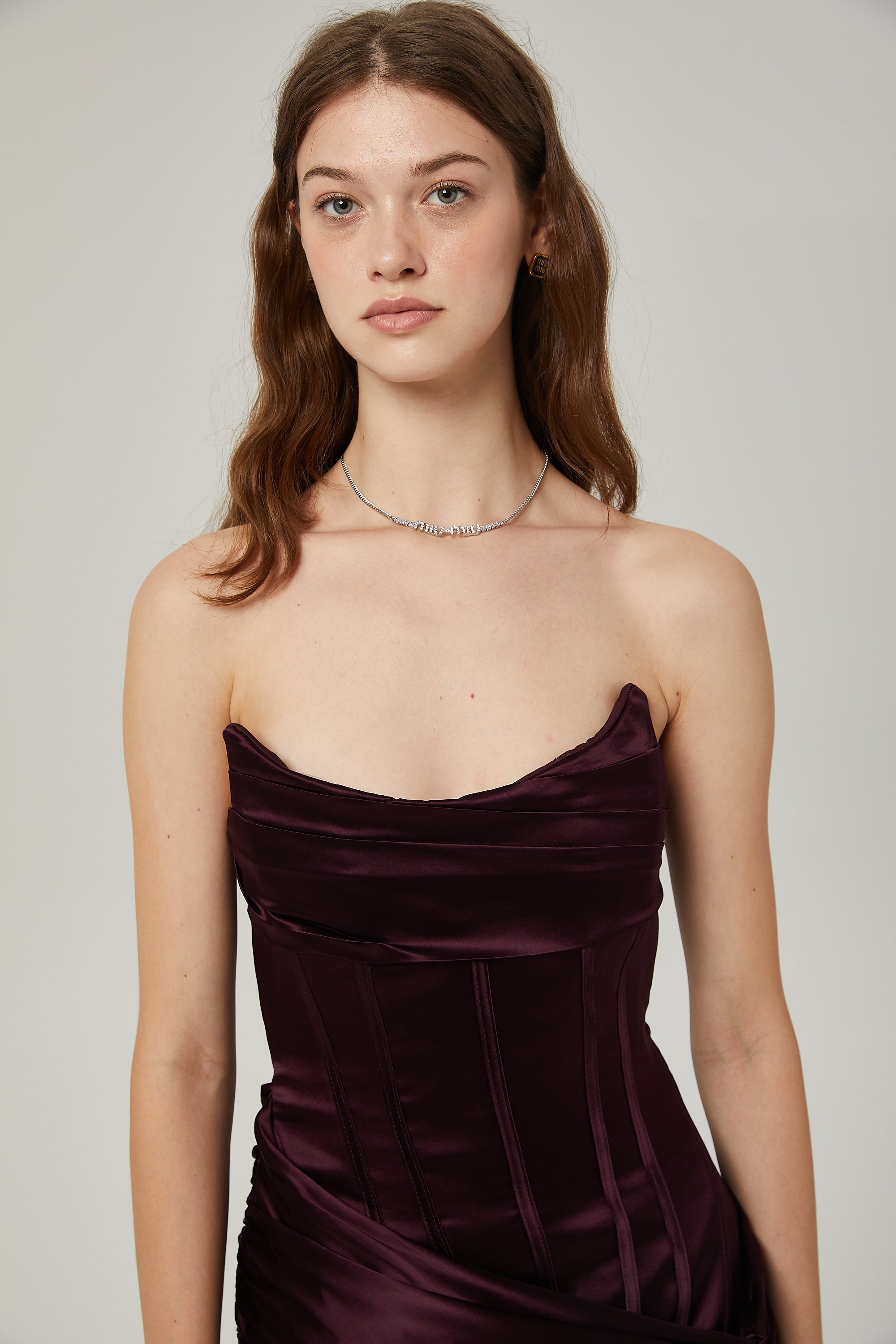 Chloé ribbon-design corset mini dress