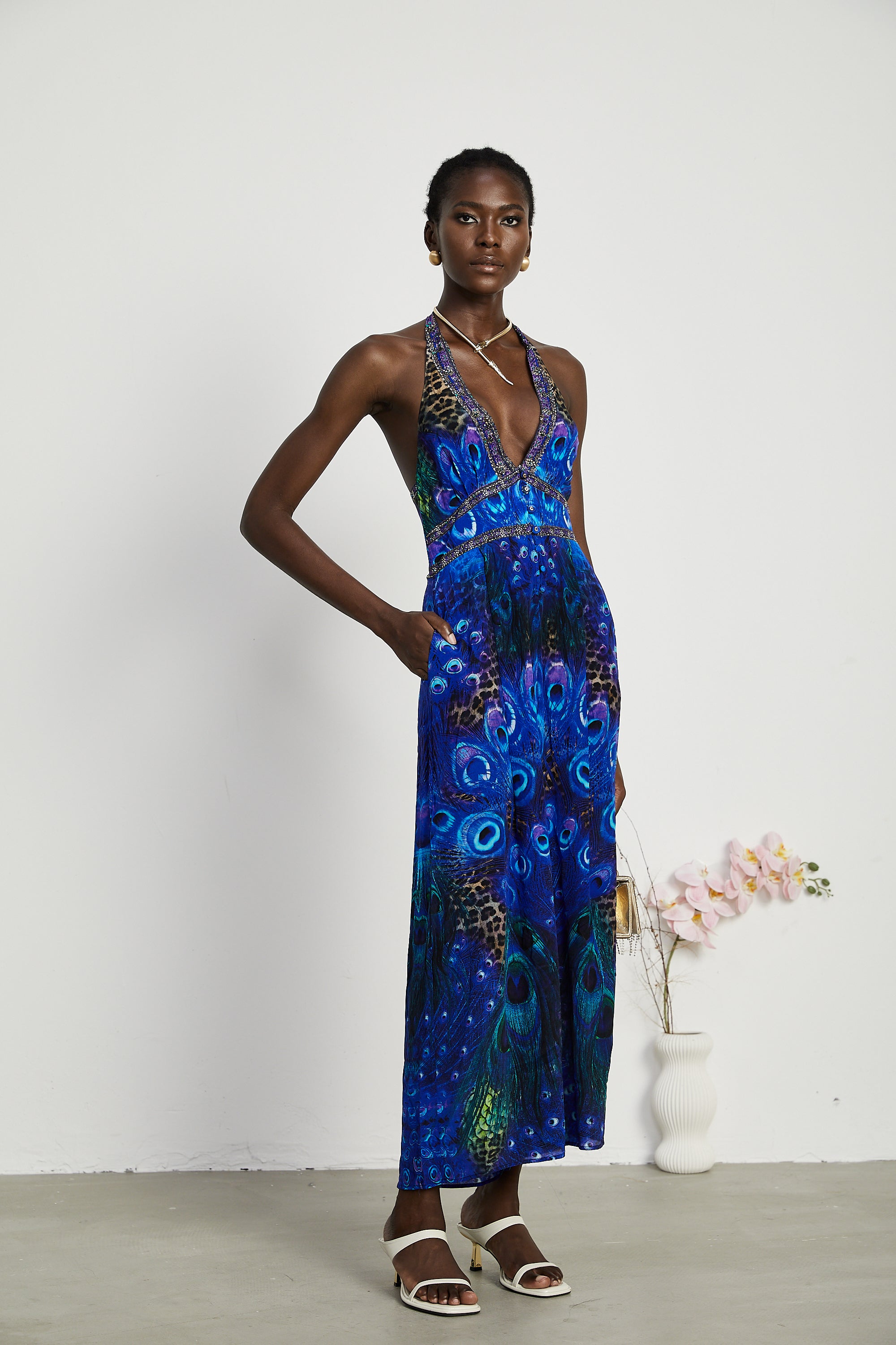 Felicia halterneck jumpsuit