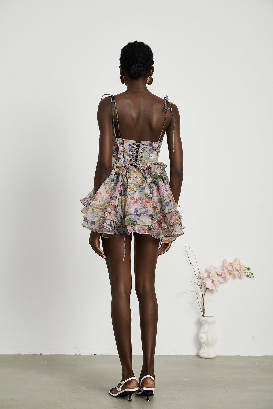 Juliet Mini Dress / Little Red Flowered