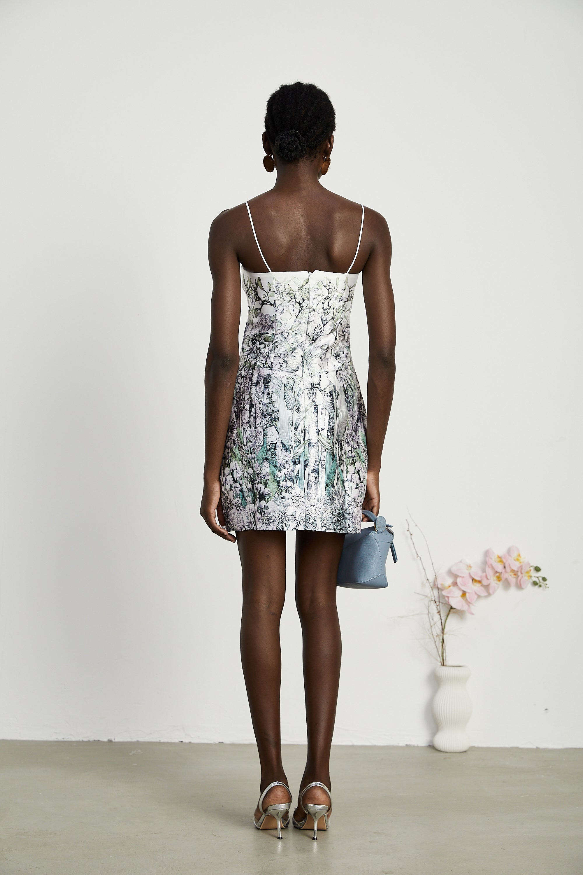 Amore floral-print mini dress