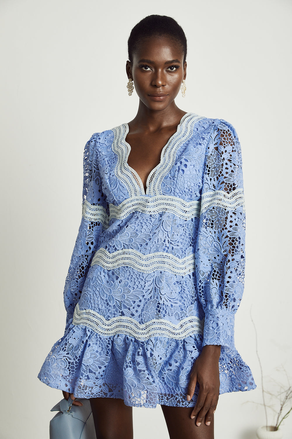 Gaelle Floral Square Neck Dress