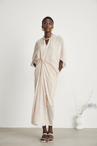 Solene Asymmetrical Rib Dress
