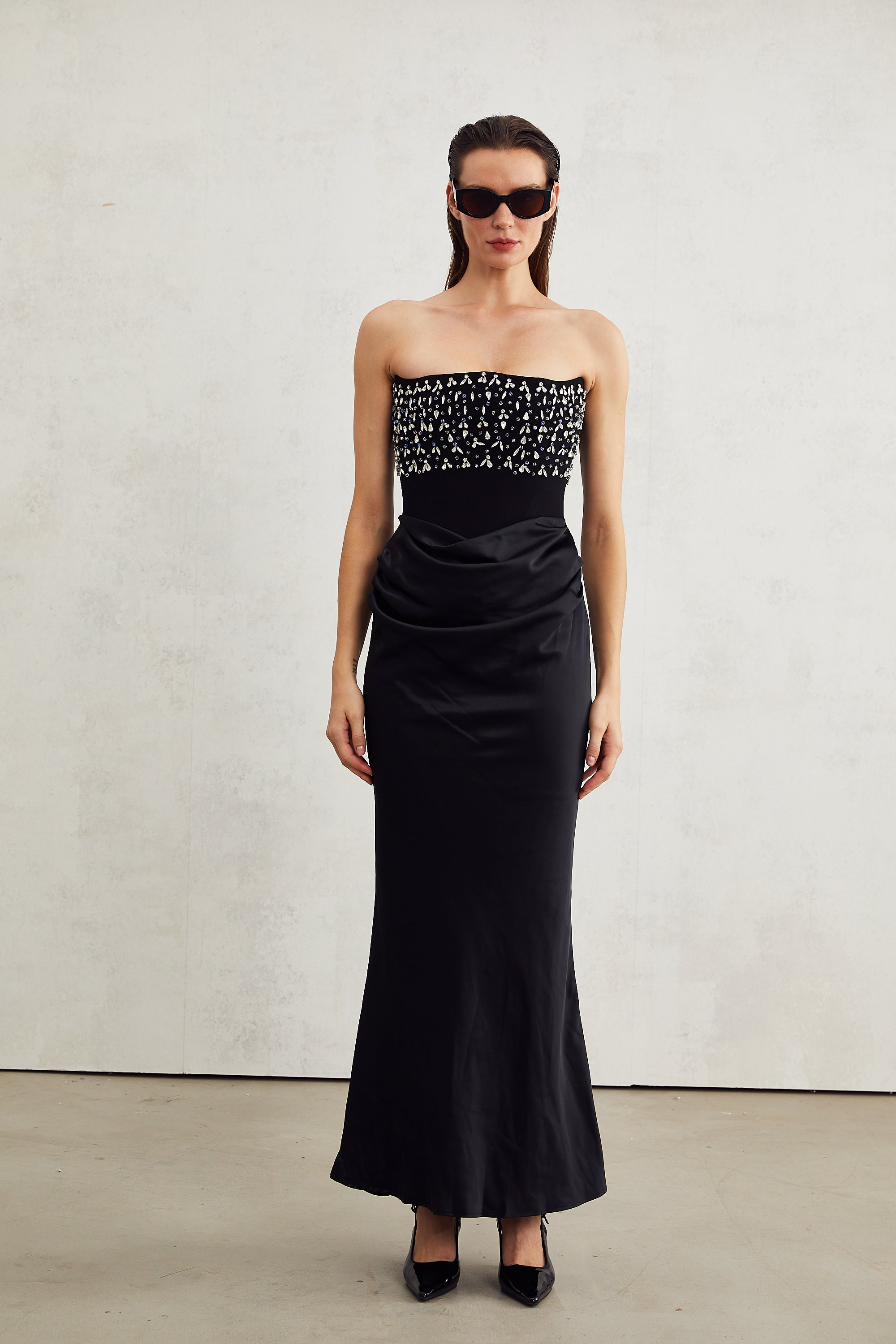 Aurore crystal-embellished maxi dress