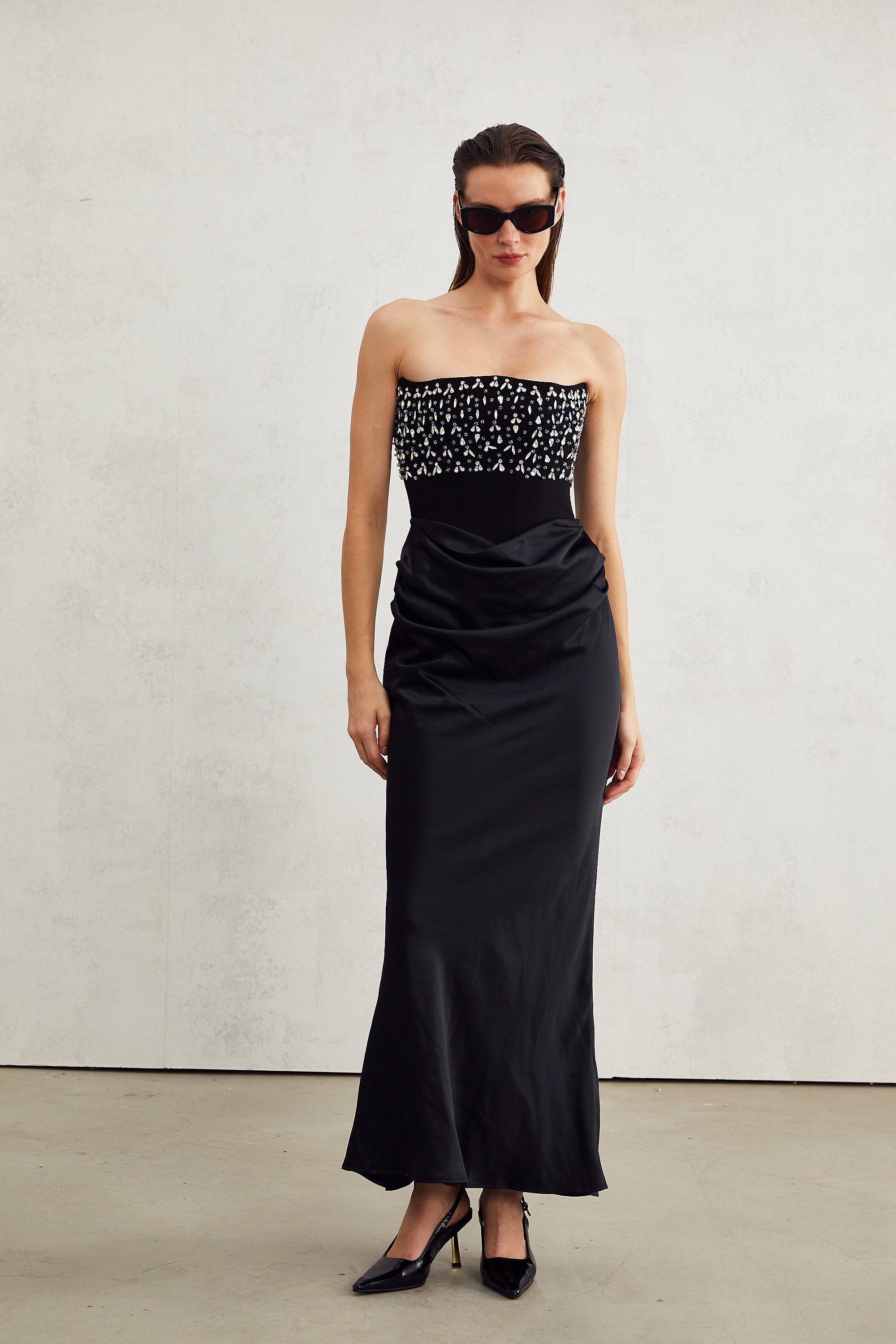 Aurore crystal-embellished maxi dress