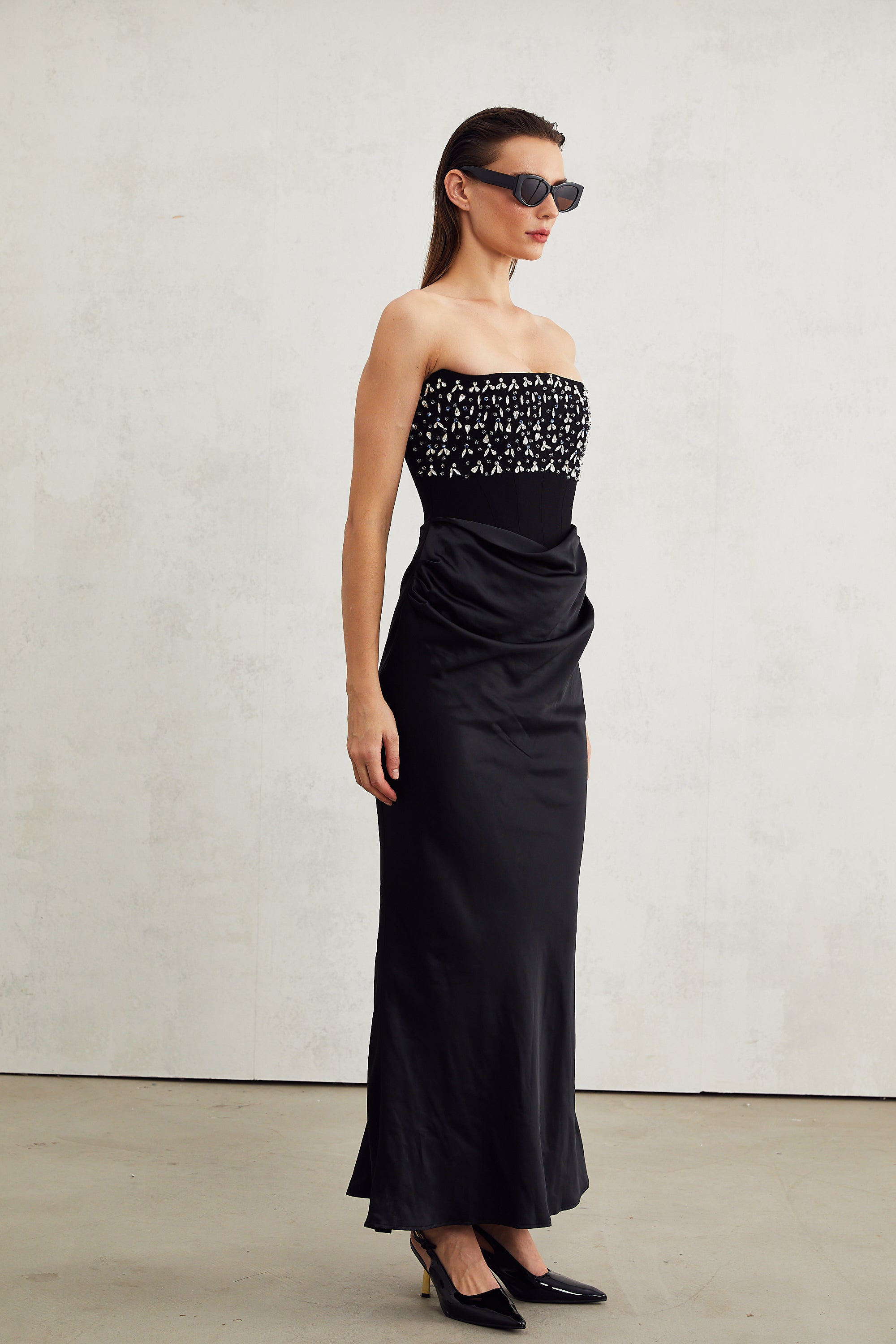 Aurore crystal-embellished maxi dress