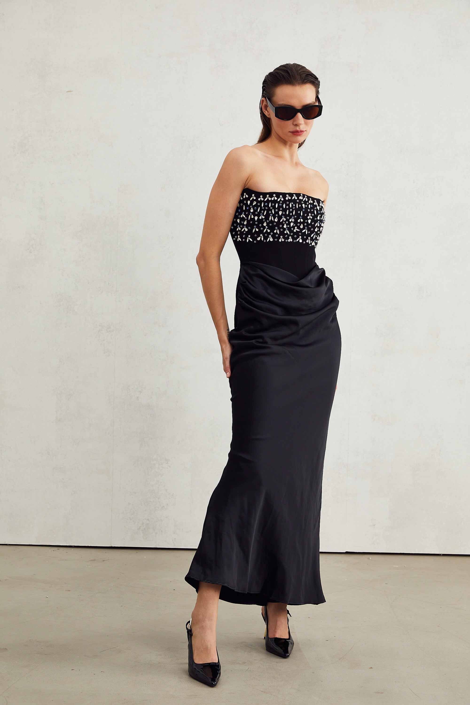 Aurore crystal-embellished maxi dress