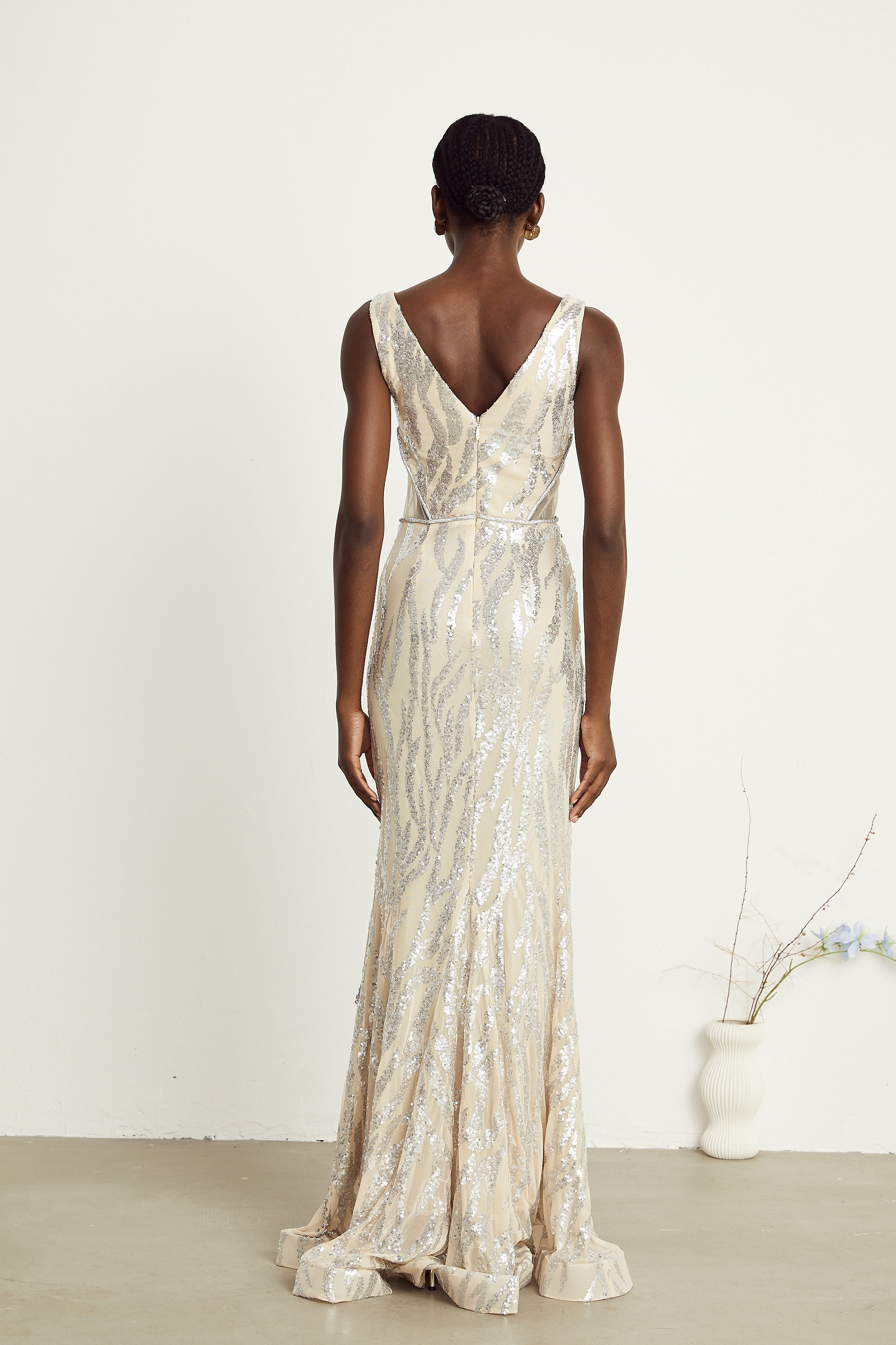 Cordélia embellished cut-out maxi dress