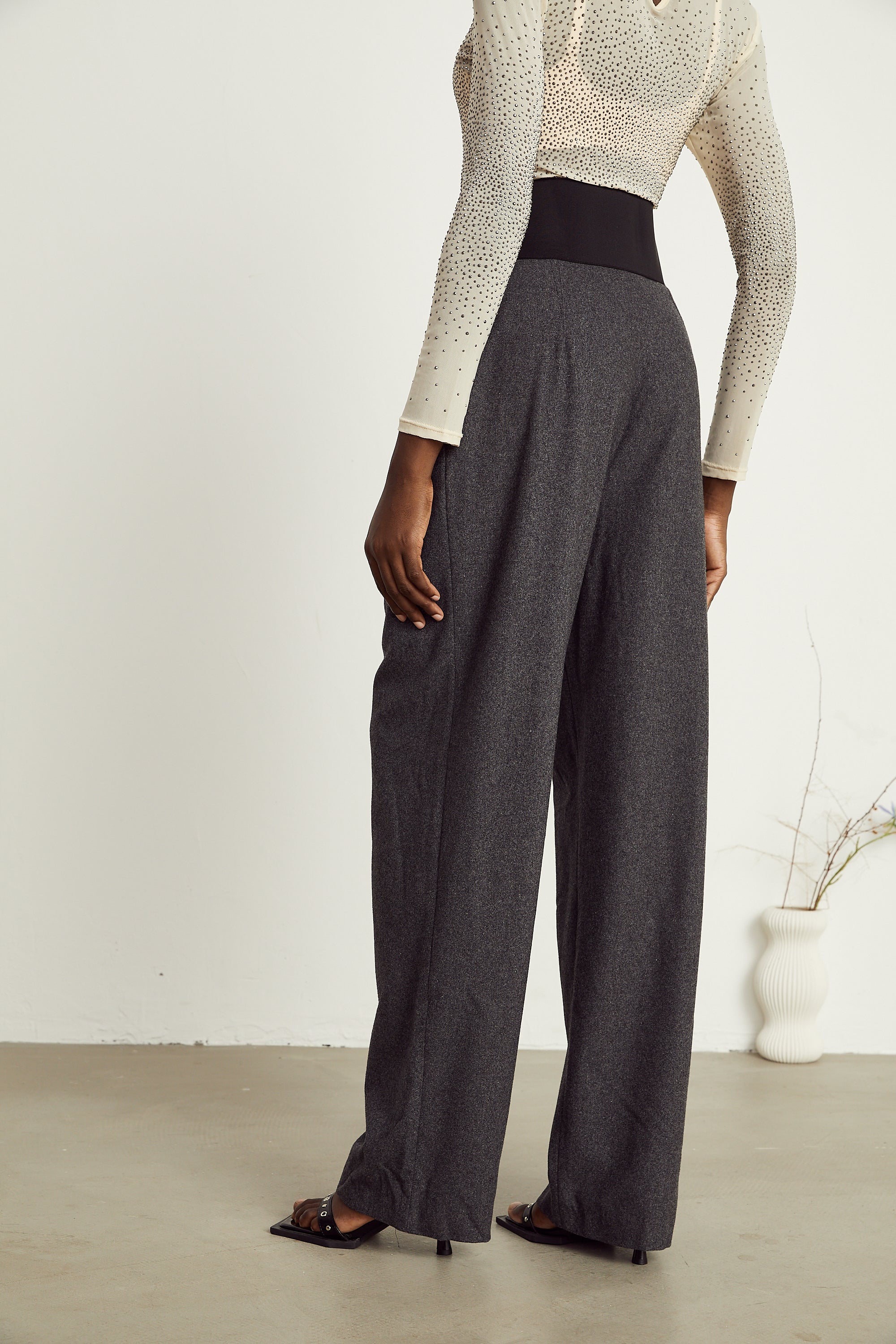 Colette double-buckle trousers