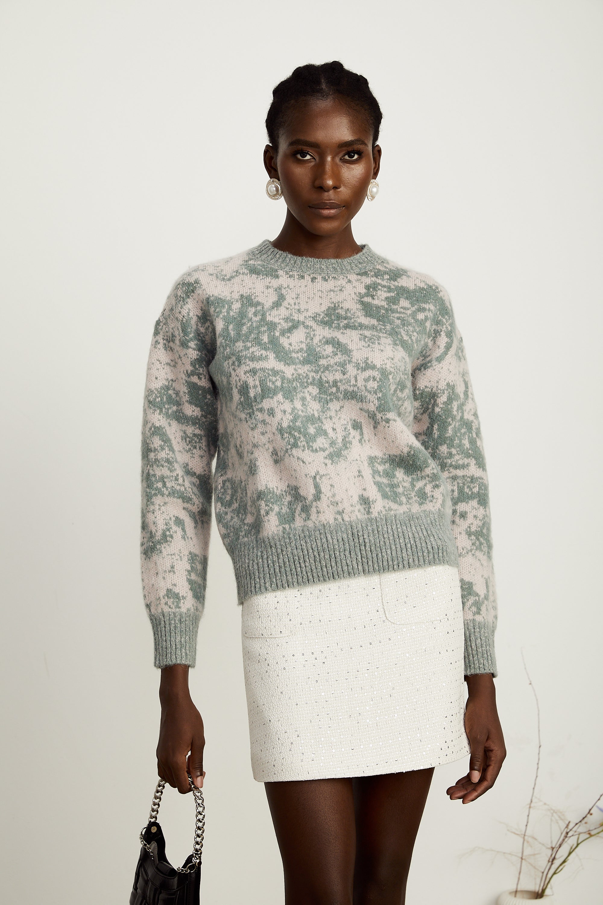 Émmanuelle jacquard knitted jumper