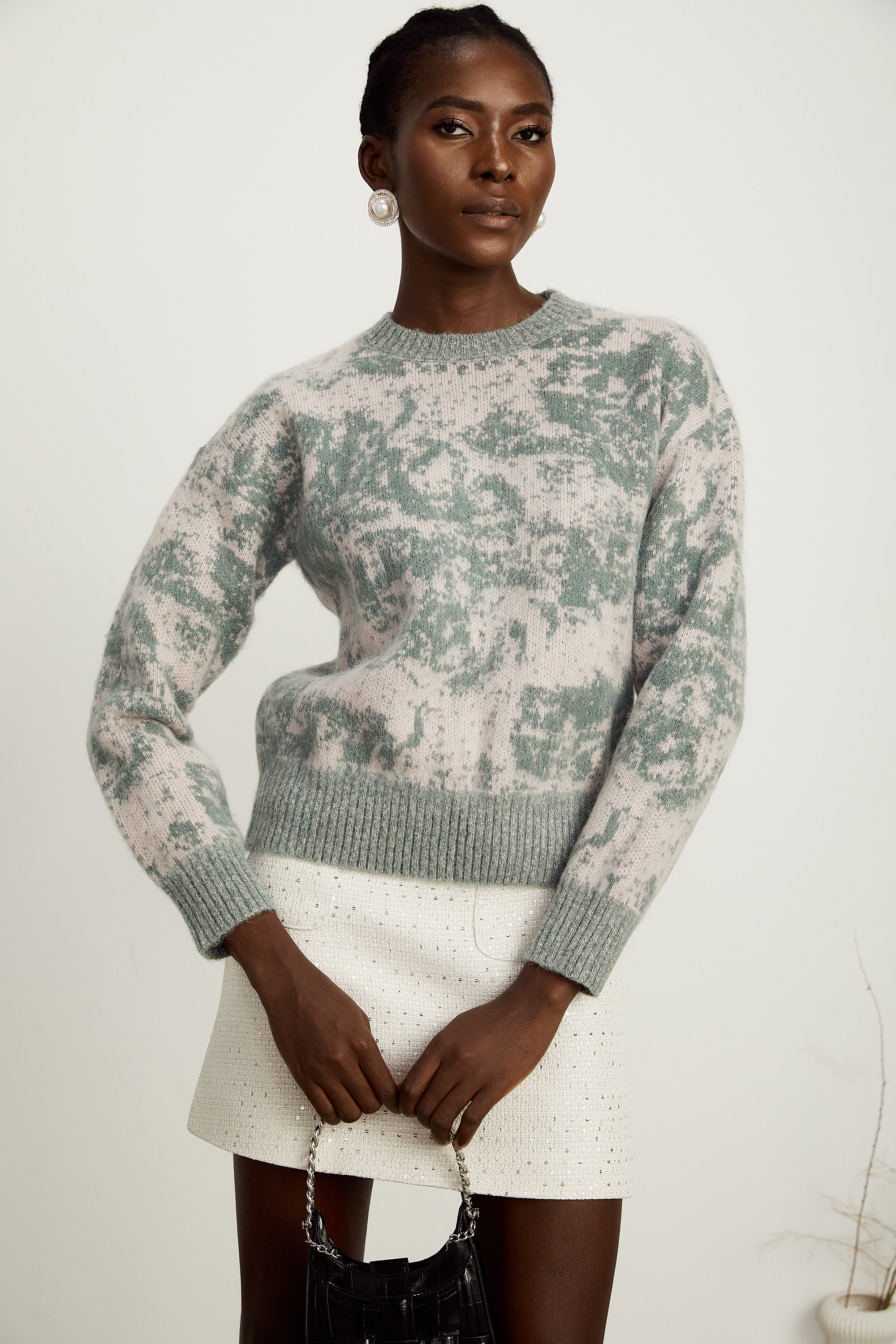 Émmanuelle jacquard knitted jumper