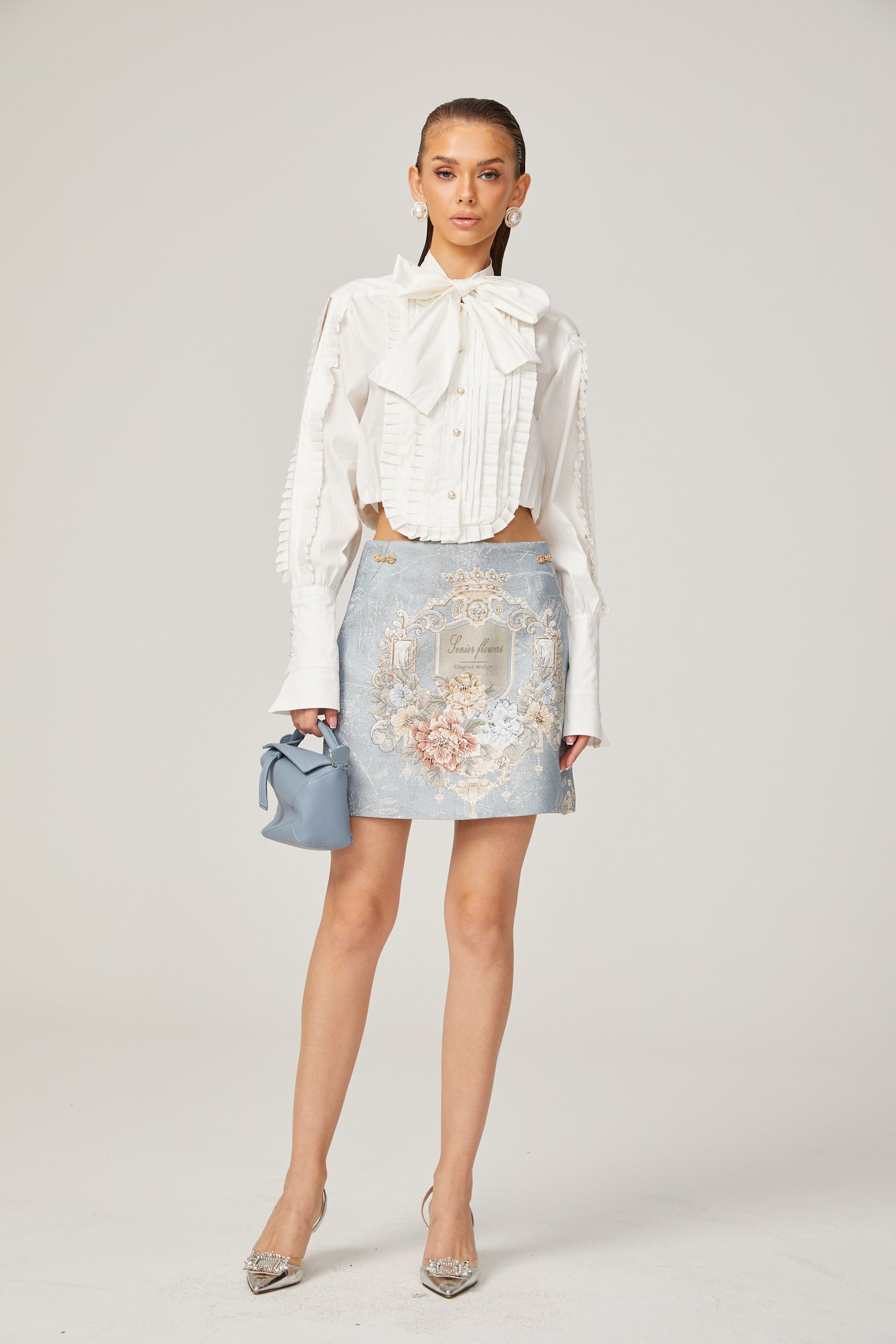 Scarf Collar Shirt