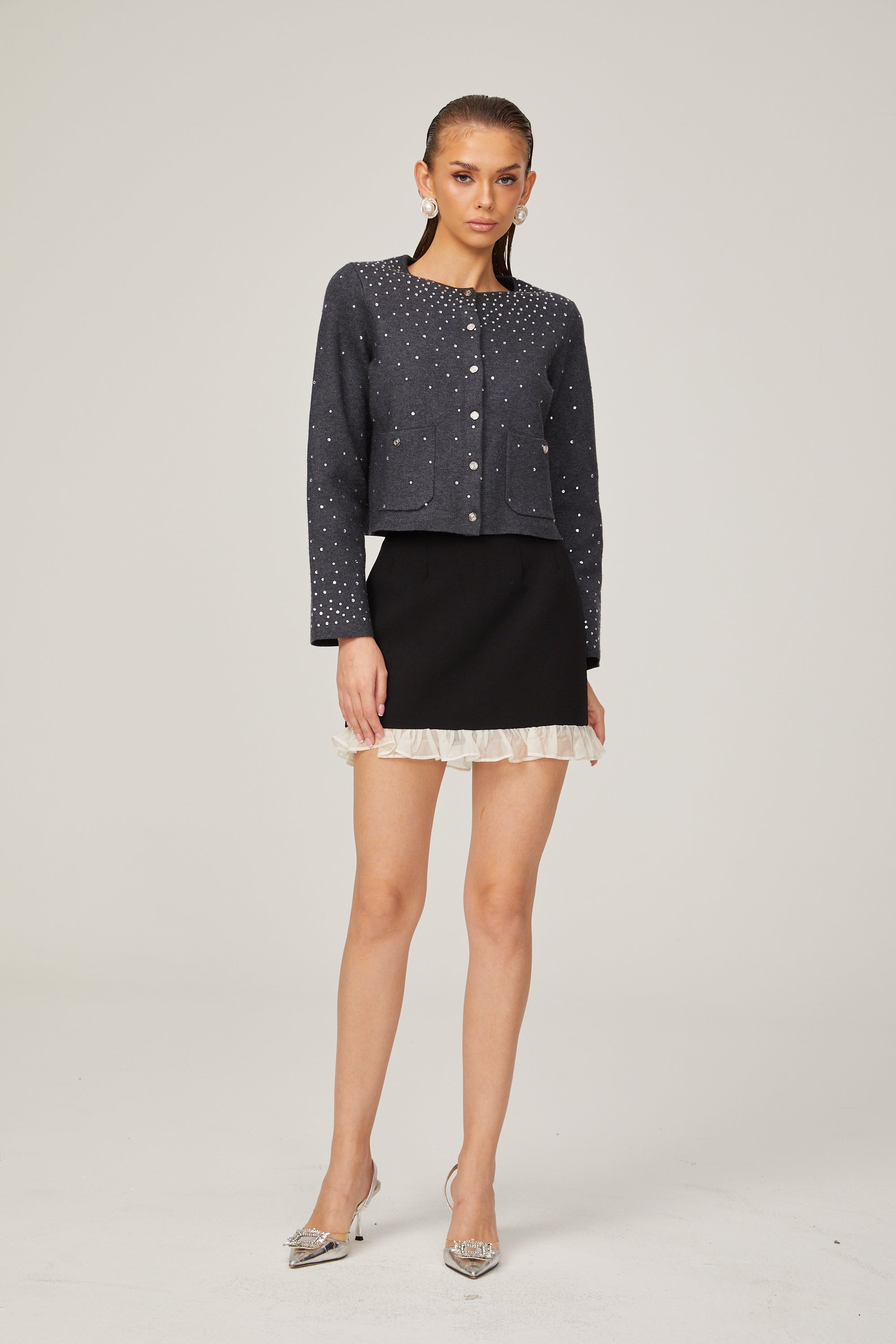 Bérénice rhinestone-embellished cardigan