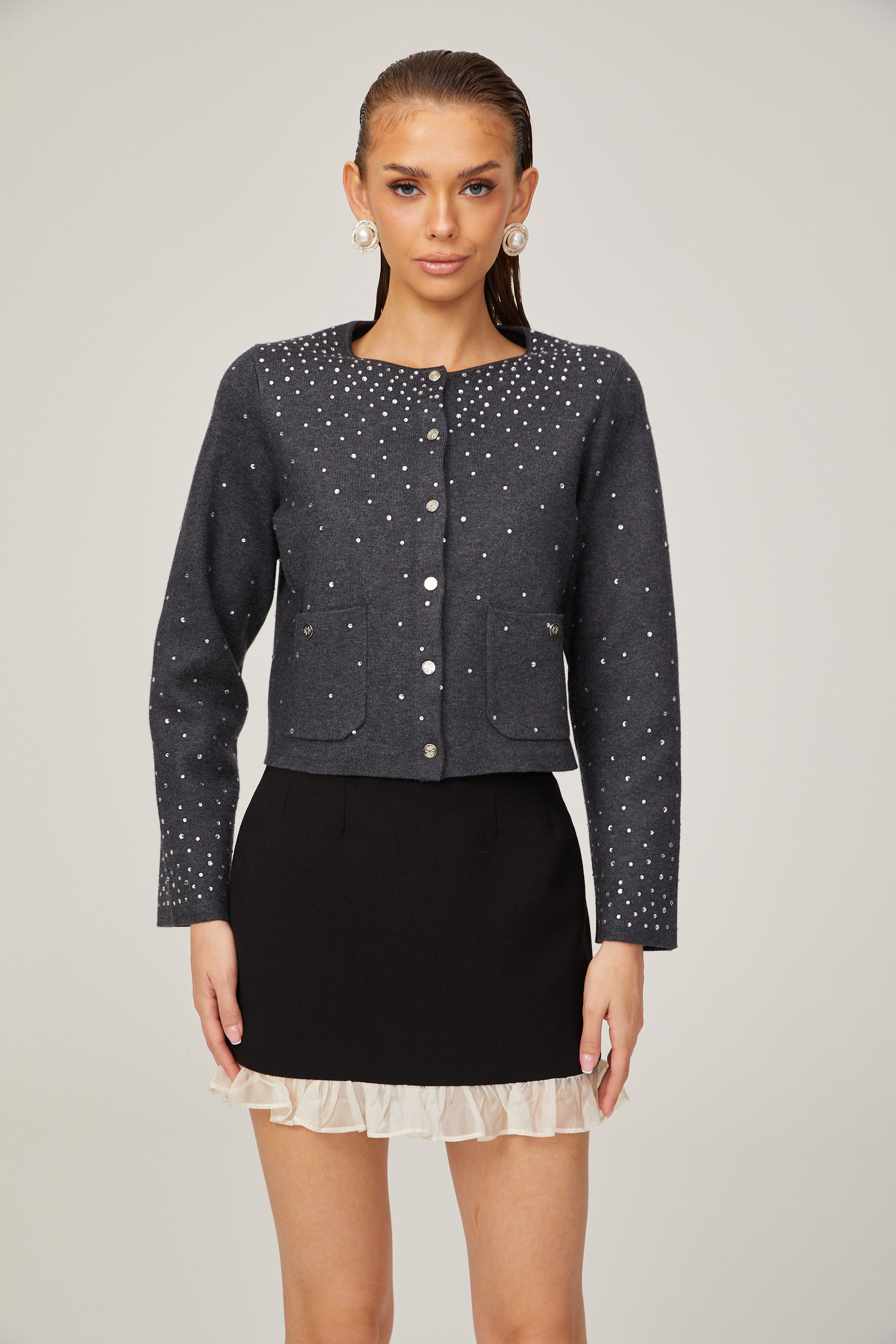 Bérénice rhinestone-embellished cardigan